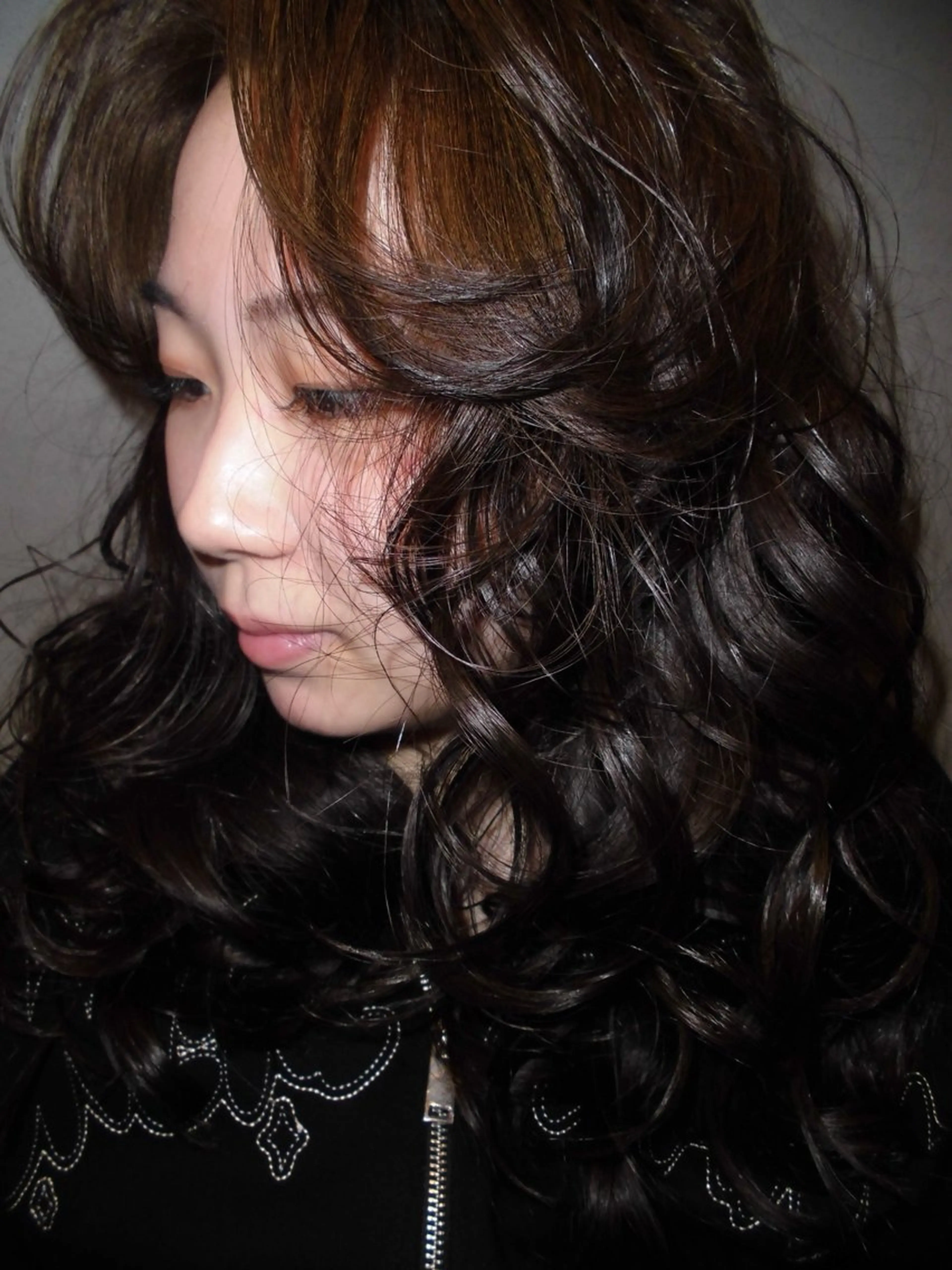 ロング カラー パーマ ヘアカラー ヘッドスパ marino マリノのヘアスタイル