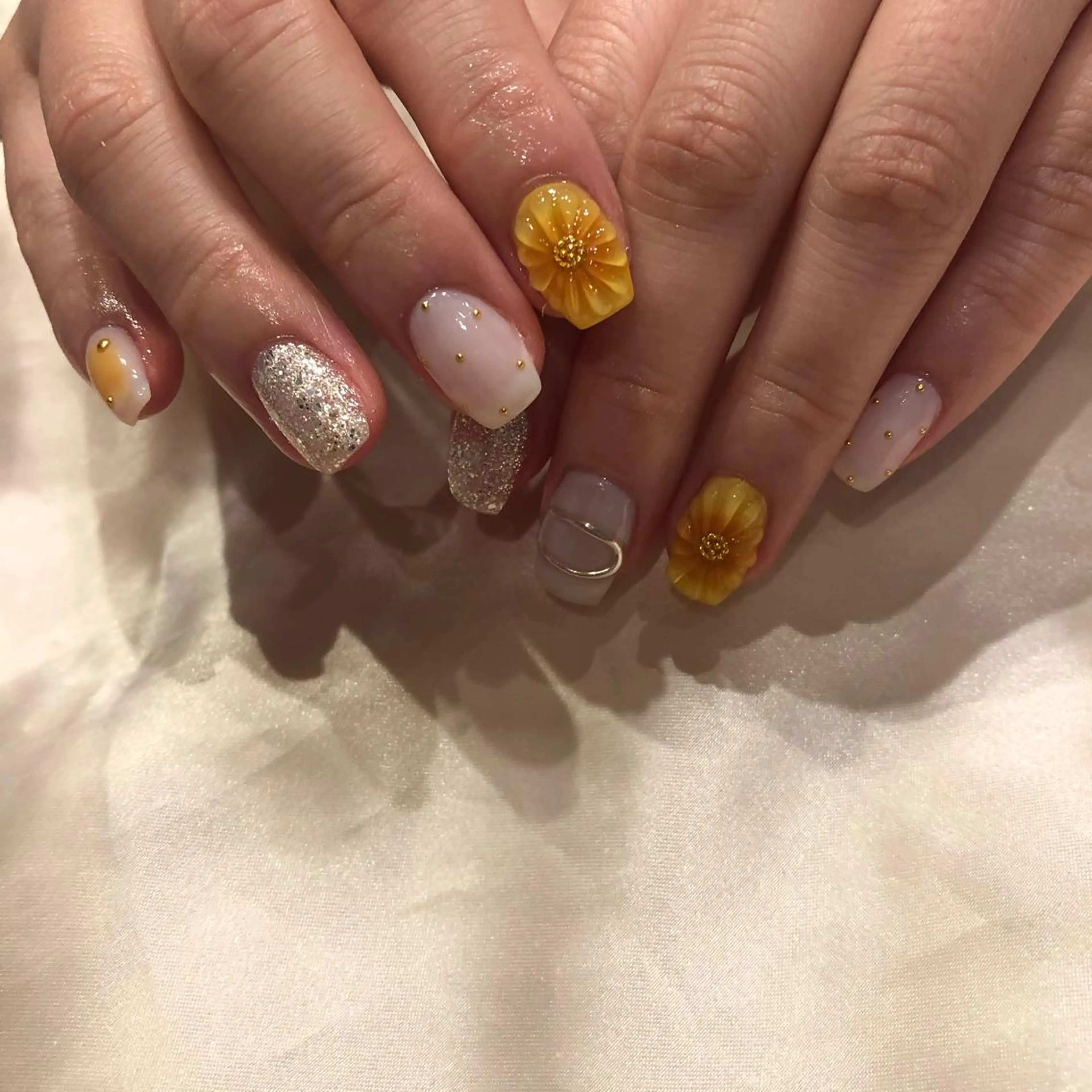 ネイル ハンドネイル パラあり！フィルイン 美フォルムのネイルデザイン