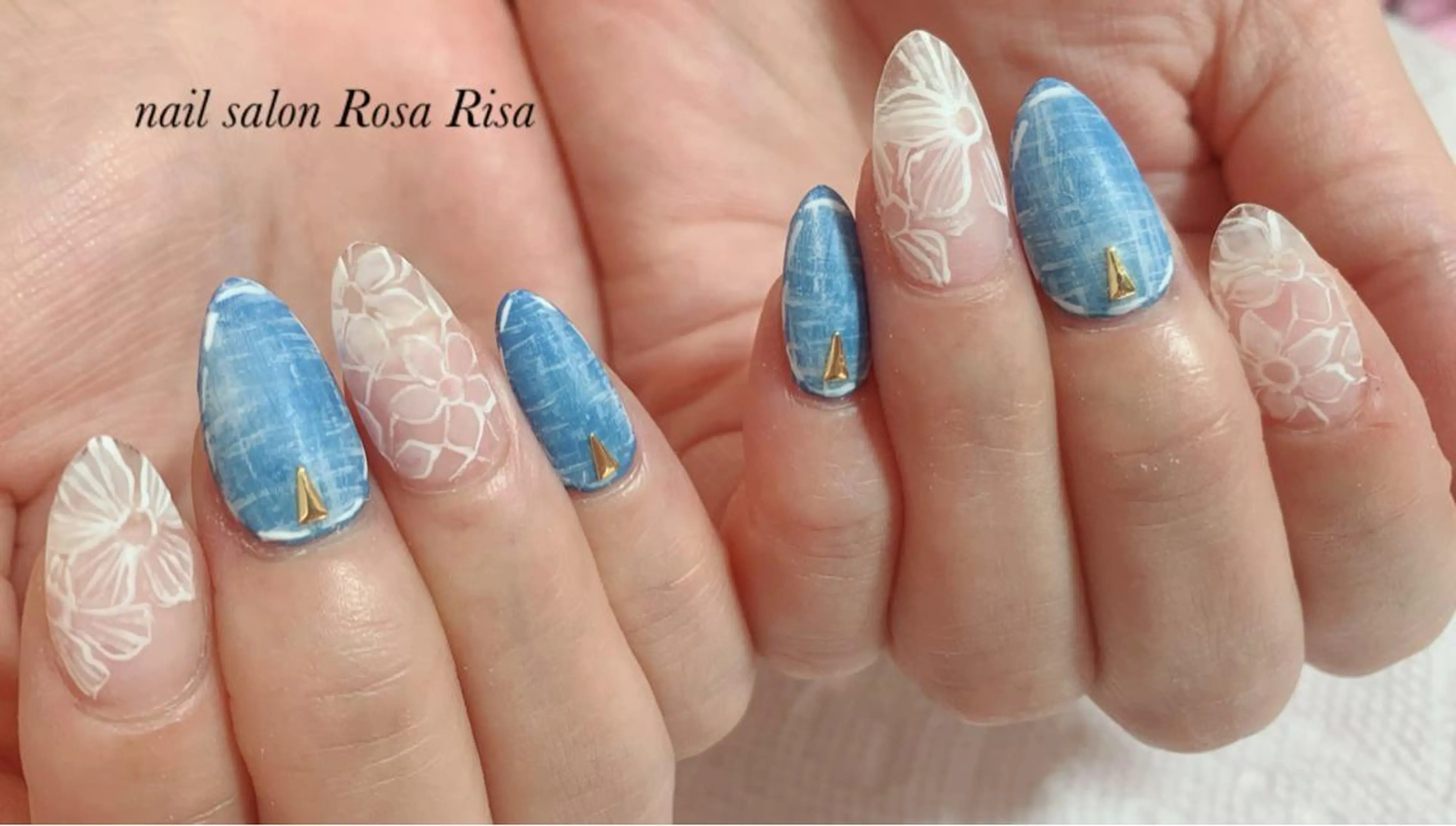 セミロング ネイル ネイルスタジオ シェイクユアハンズのネイルデザイン