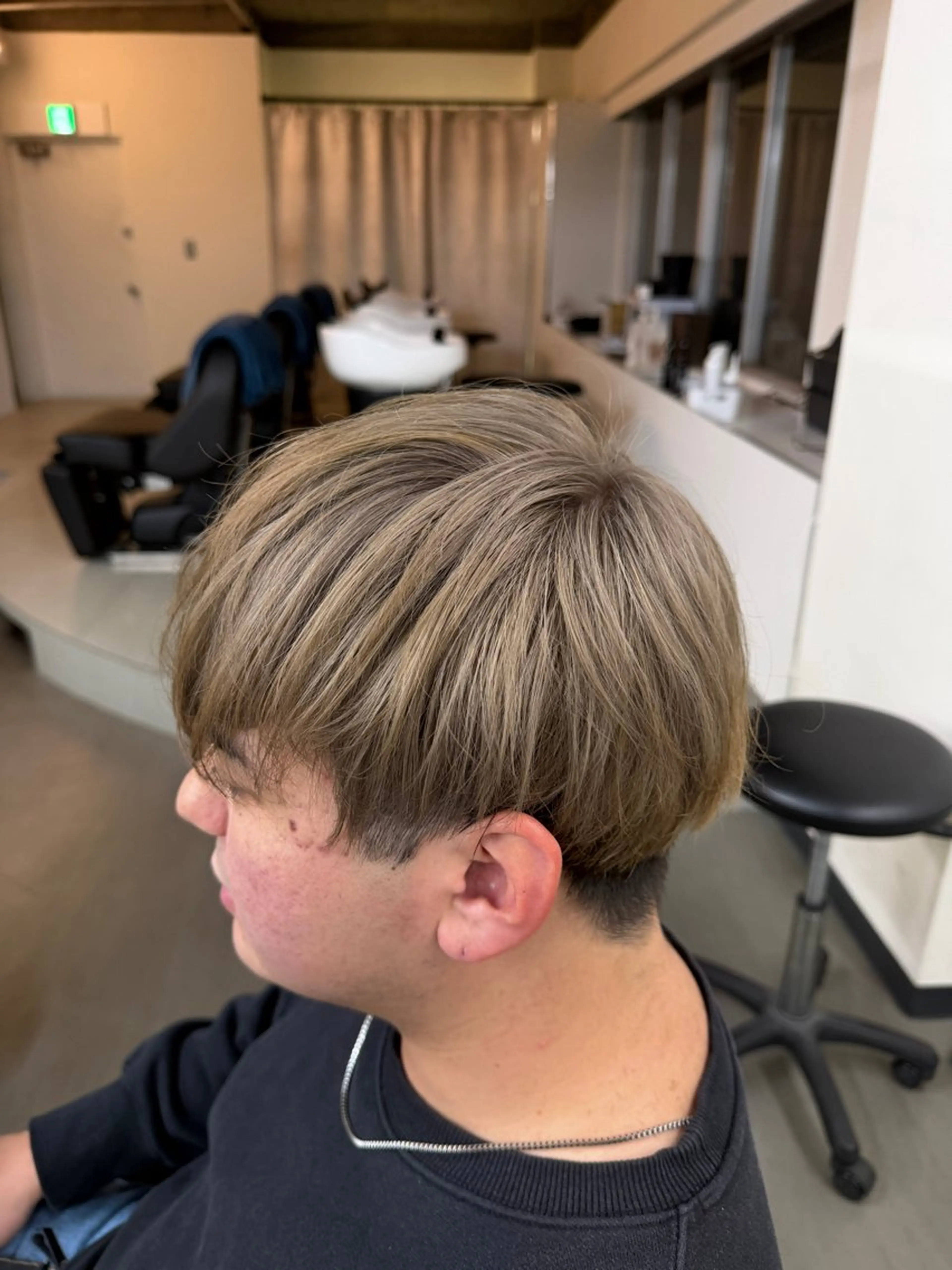 カラー メンズ 渋谷／ブリーチ／ カラーモデル／はるとのヘアスタイル