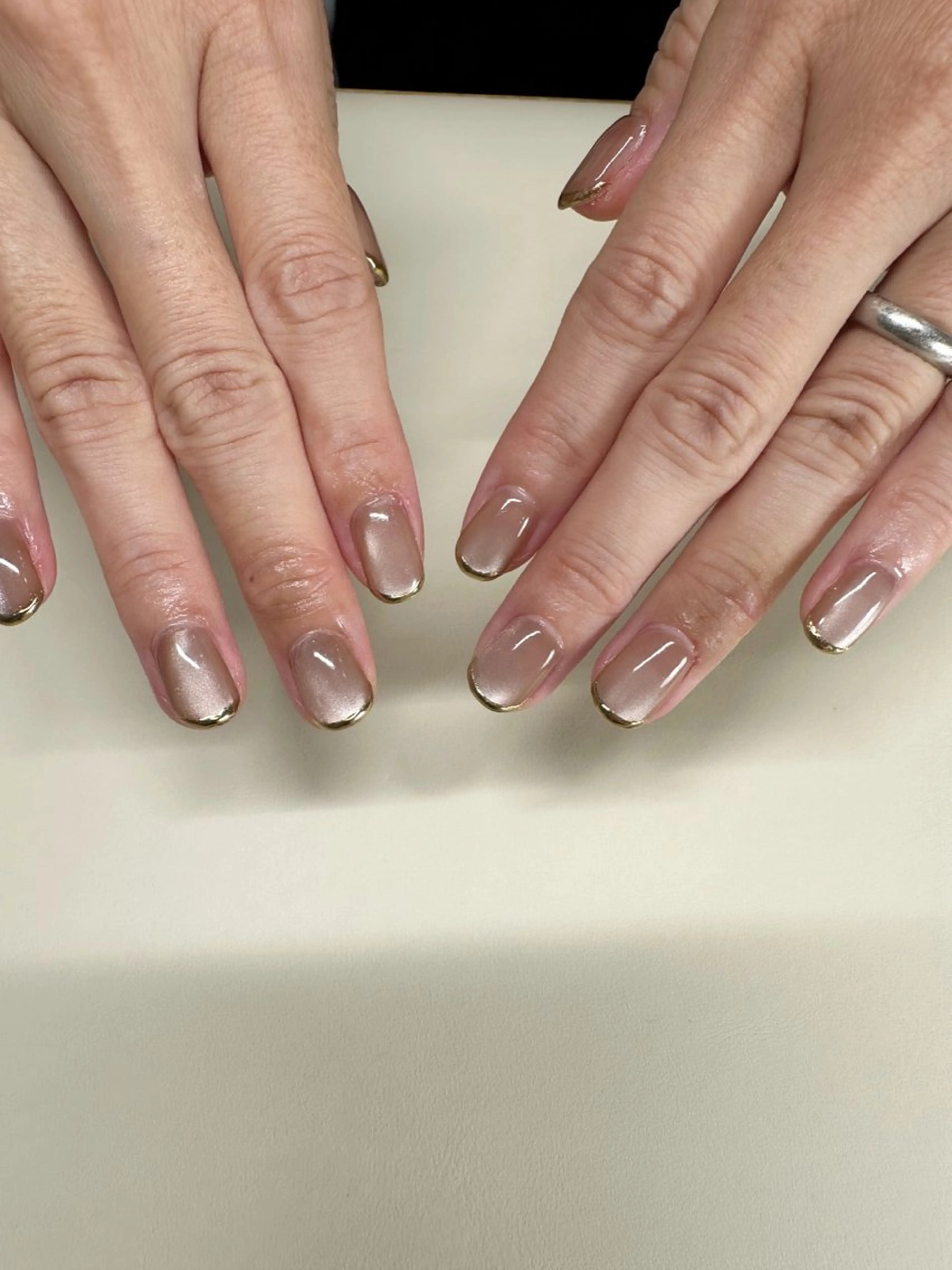 ネイル フレンチネイル マグネットネイル ミラーネイル ネイルルーム103 マイコのネイルデザイン