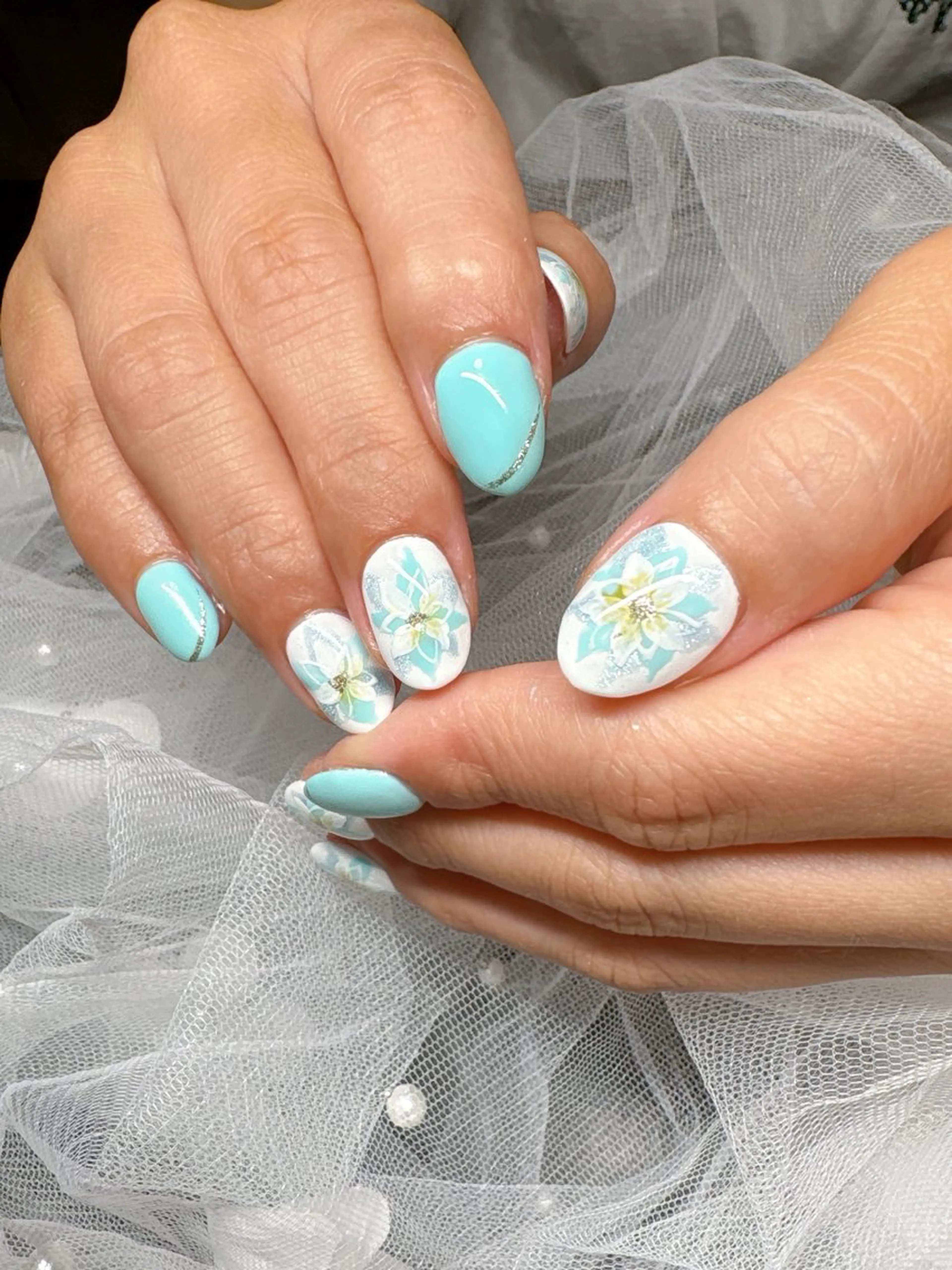 ネイル アートネイル ハンドネイル PLUM  BELL 横浜自宅ネイルのネイルデザイン