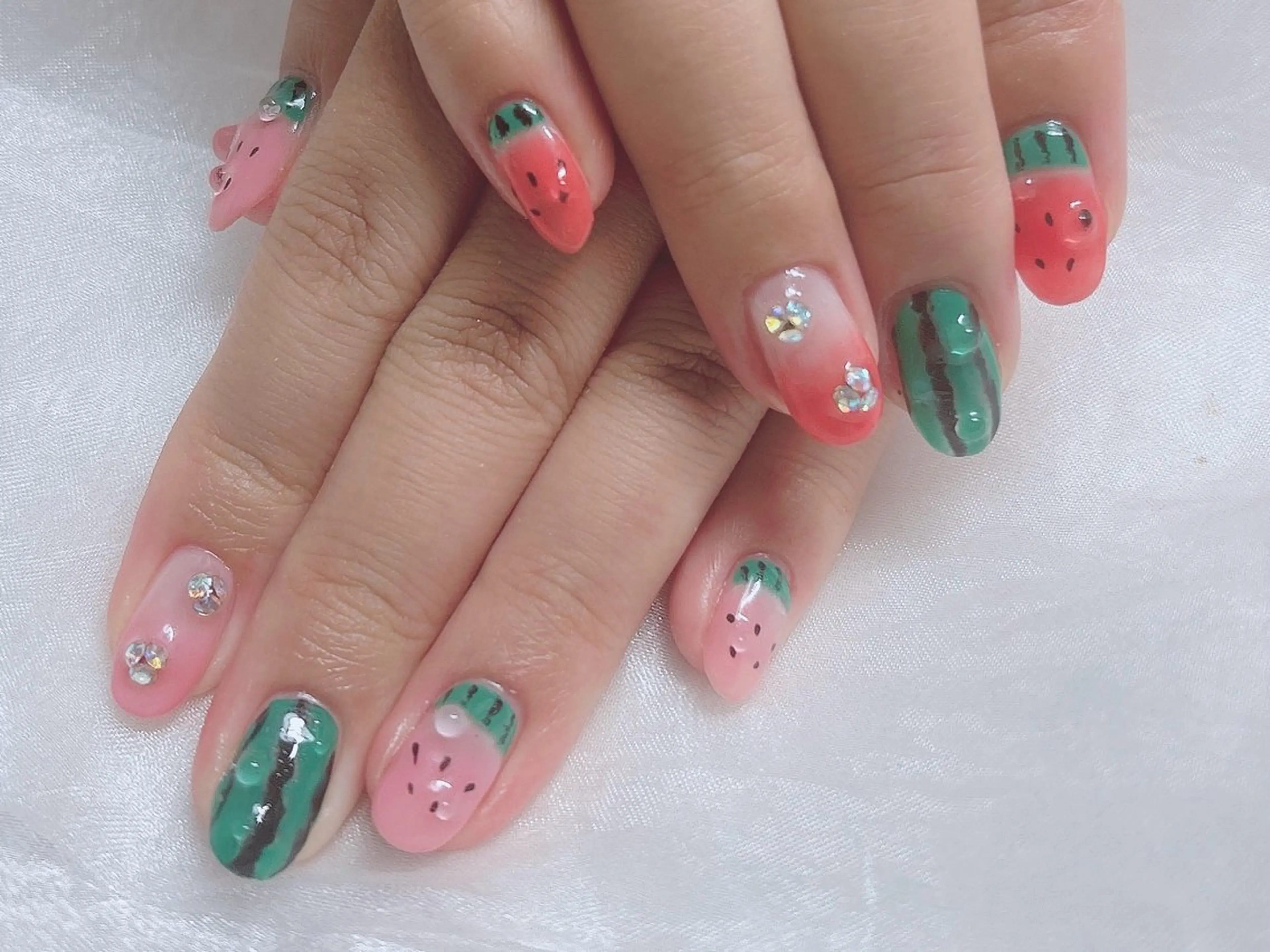 ネイル 夏ネイル ハンドネイル BABY LION :Fumiyoのネイルデザイン