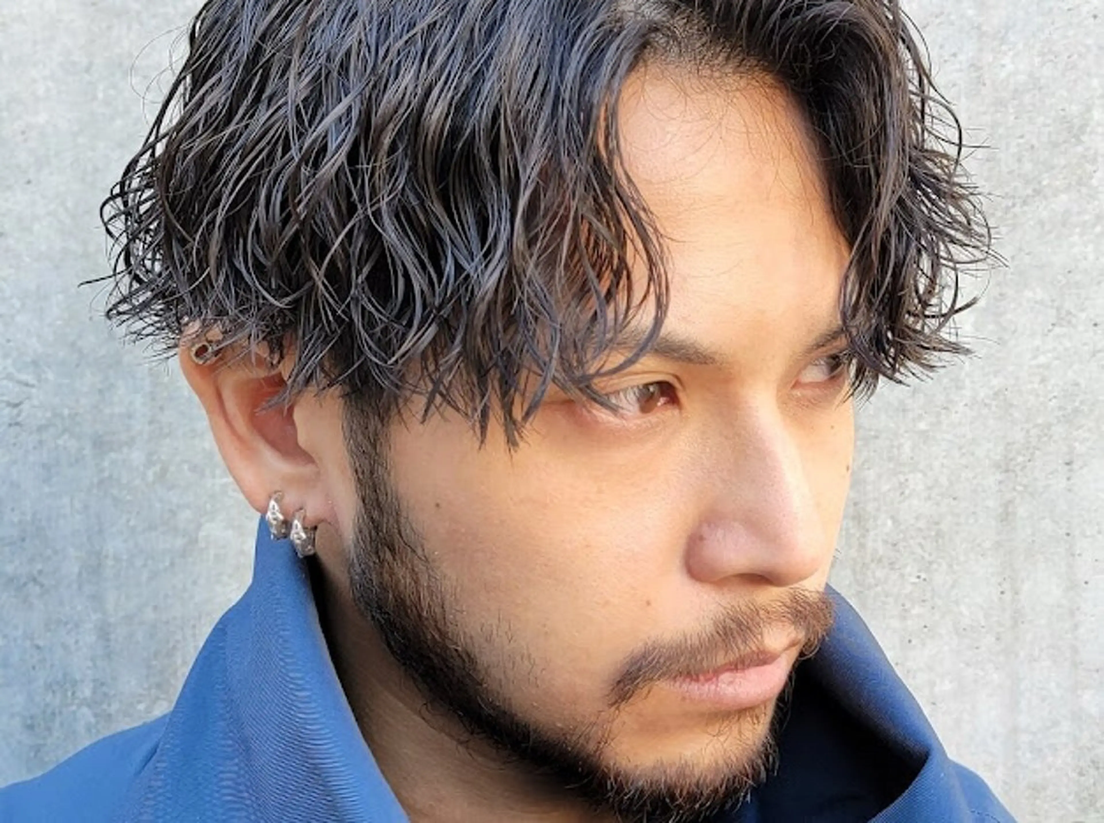 パーマ メンズ カット パーマ fifth park 六反穂 龍介のヘアスタイル