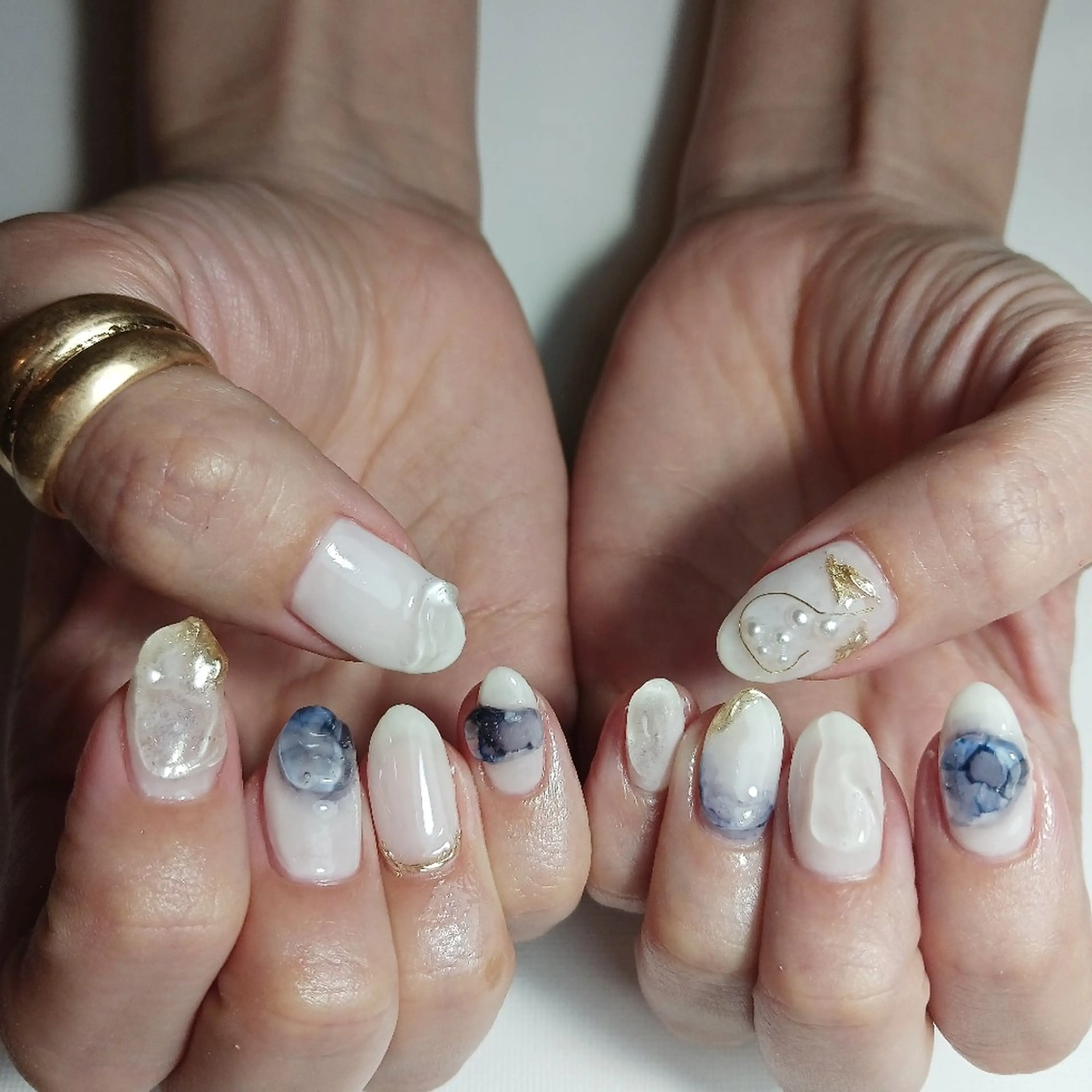 ネイル ジェルネイル 持ち込み ニュアンスネイル ショートネイル ハンドネイル owlnail /持込みデザイン専門のネイルデザイン