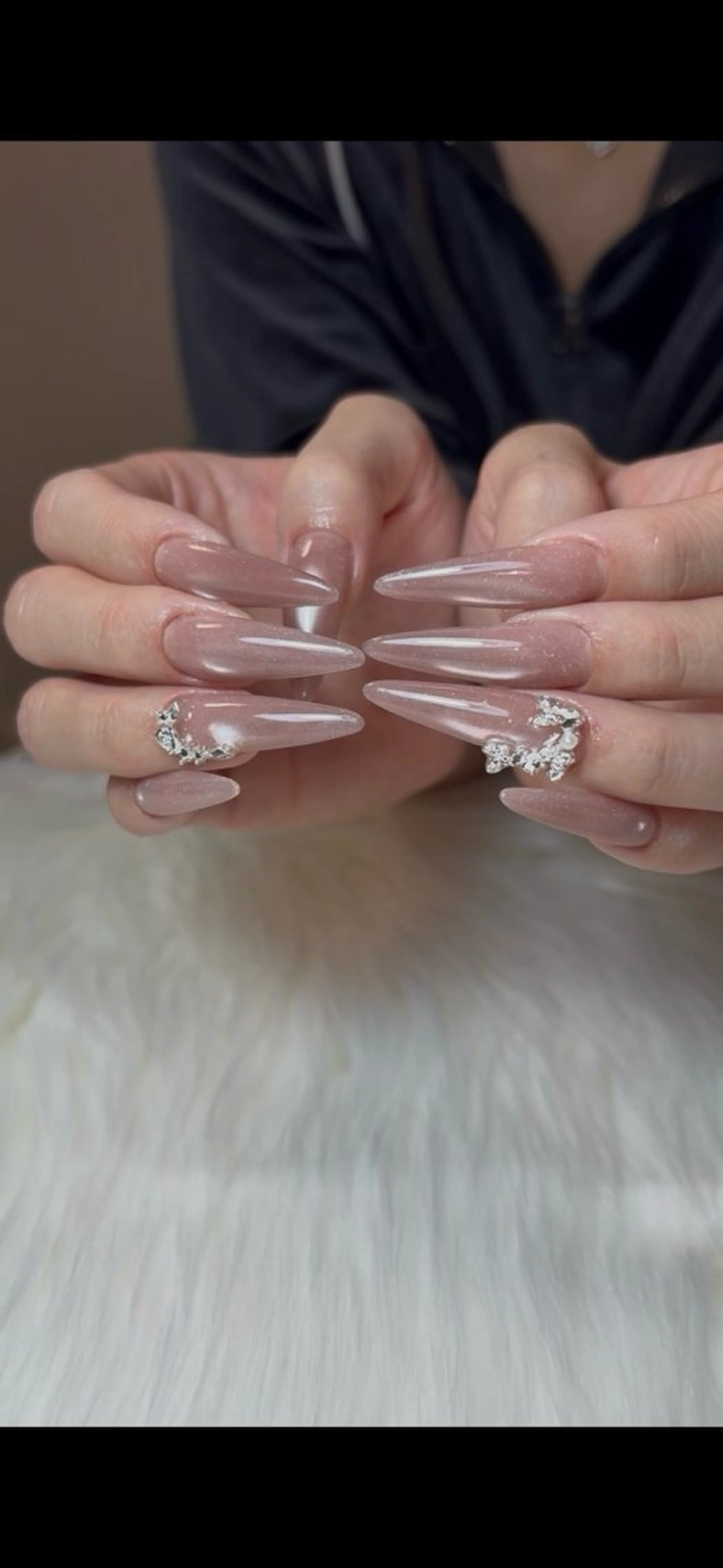 ネイル マグネットネイル マグネットワンカラー ワンカラーネイル スカルプネイル NAILSALON EUBのネイルデザイン