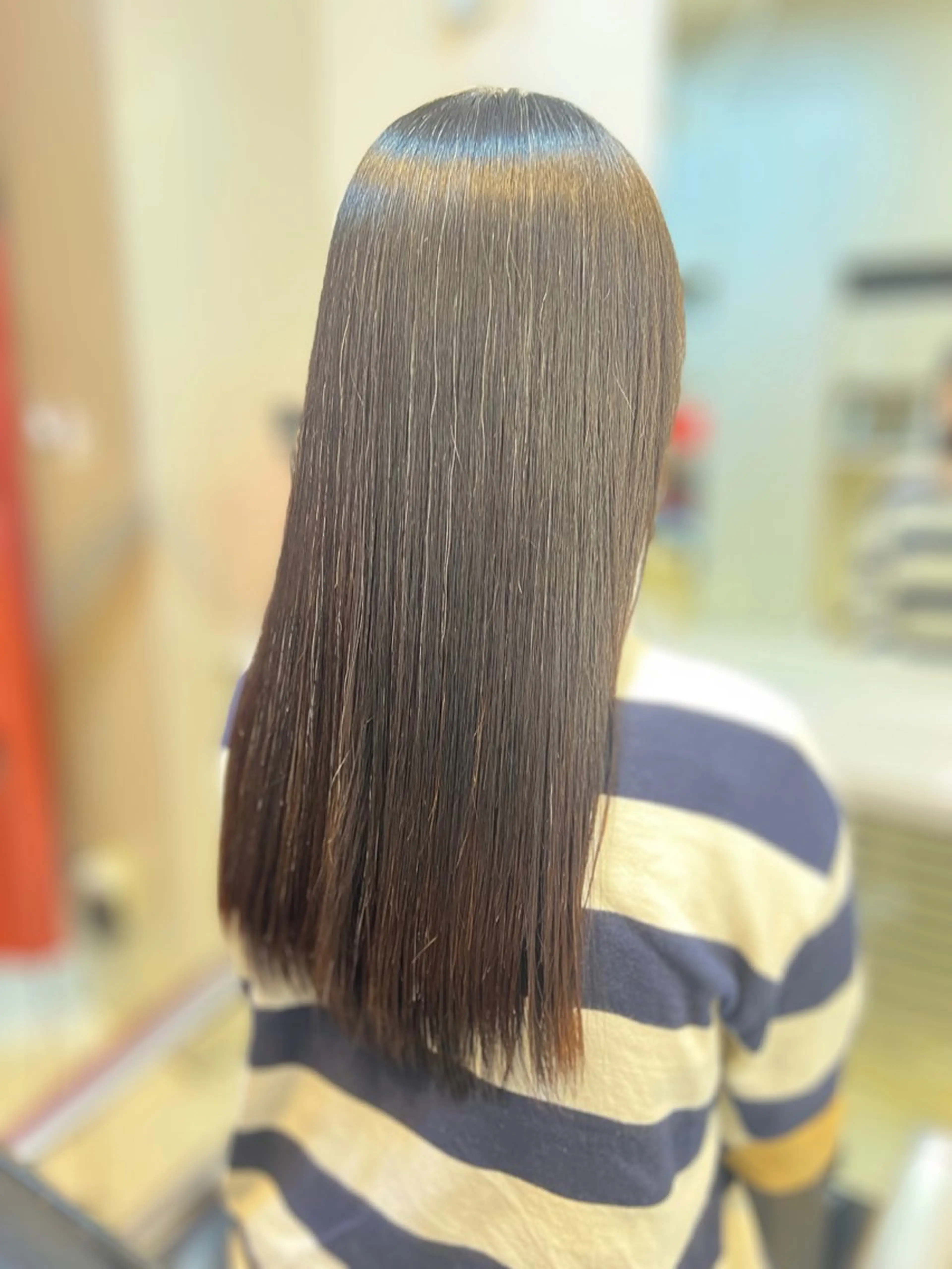 ロング カット 縮毛矯正 土岐 泰廣のヘアスタイル