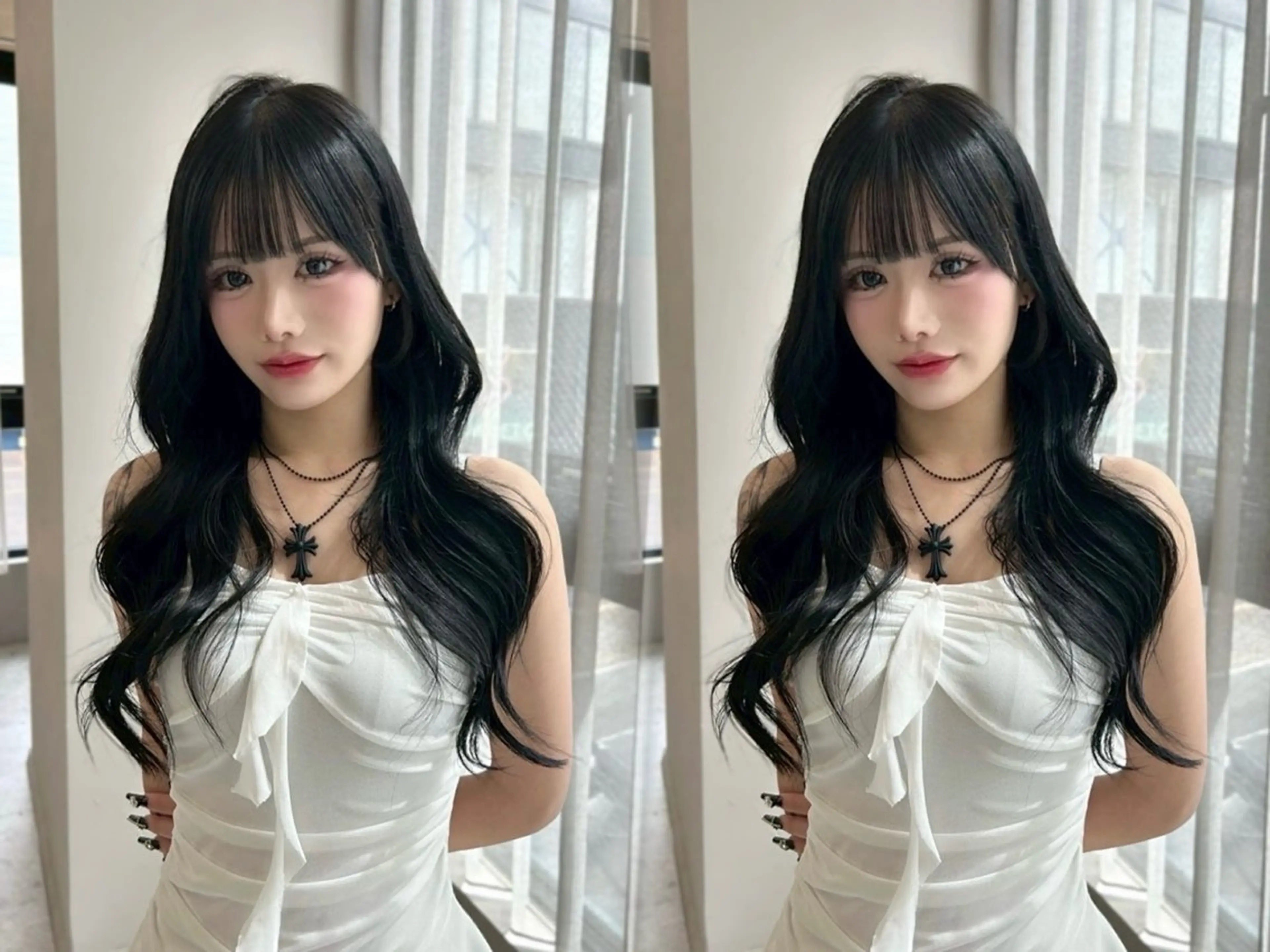 セミロング カット ヘアカラー トリートメント 木串 楽人のヘアスタイル