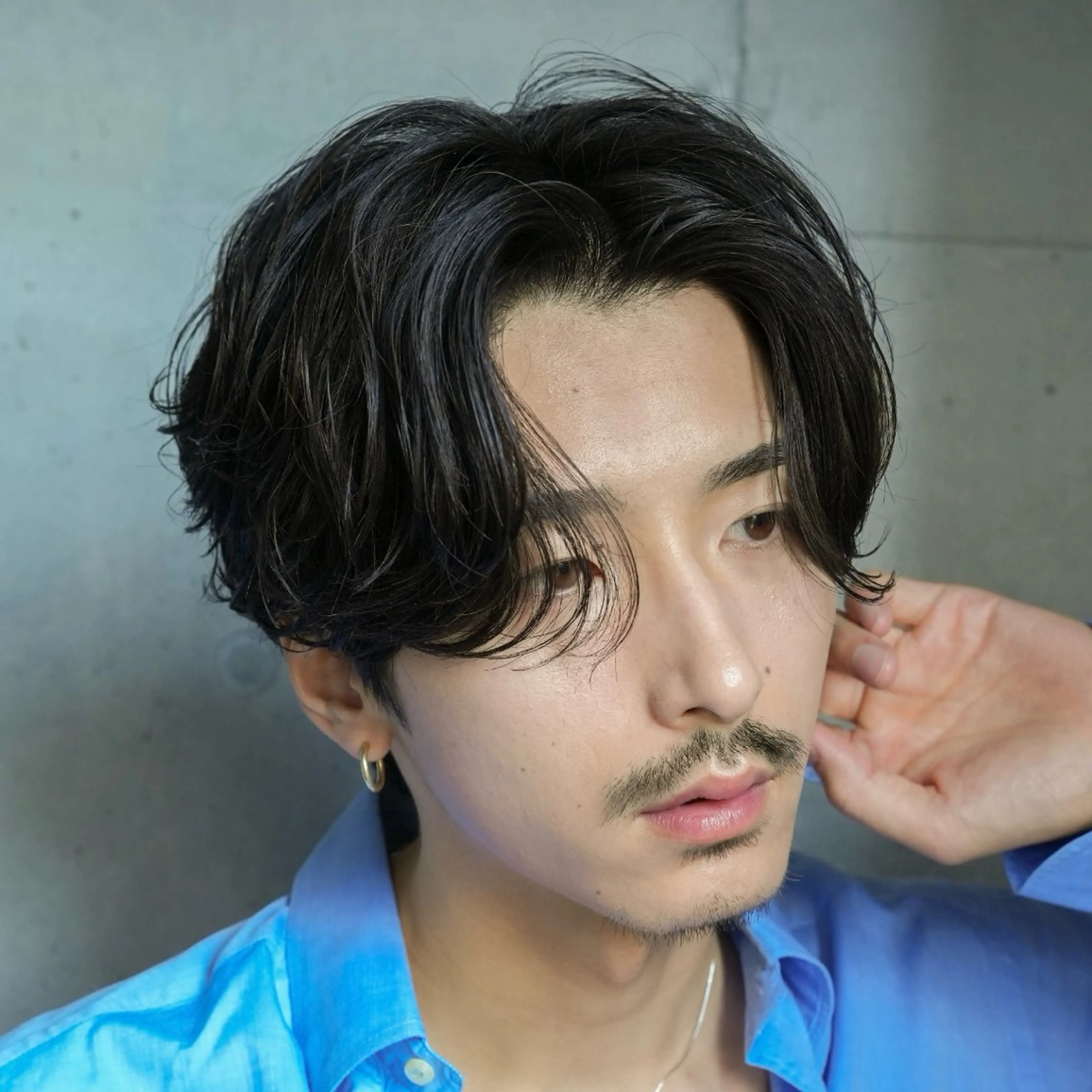 パーマ メンズ センターパート マッシュ メンズパーマ プードルパーマ メンズツイストパーマ カット パーマ 仙台メンズパーマ/ fifth/丸山佳叶のヘアスタイル