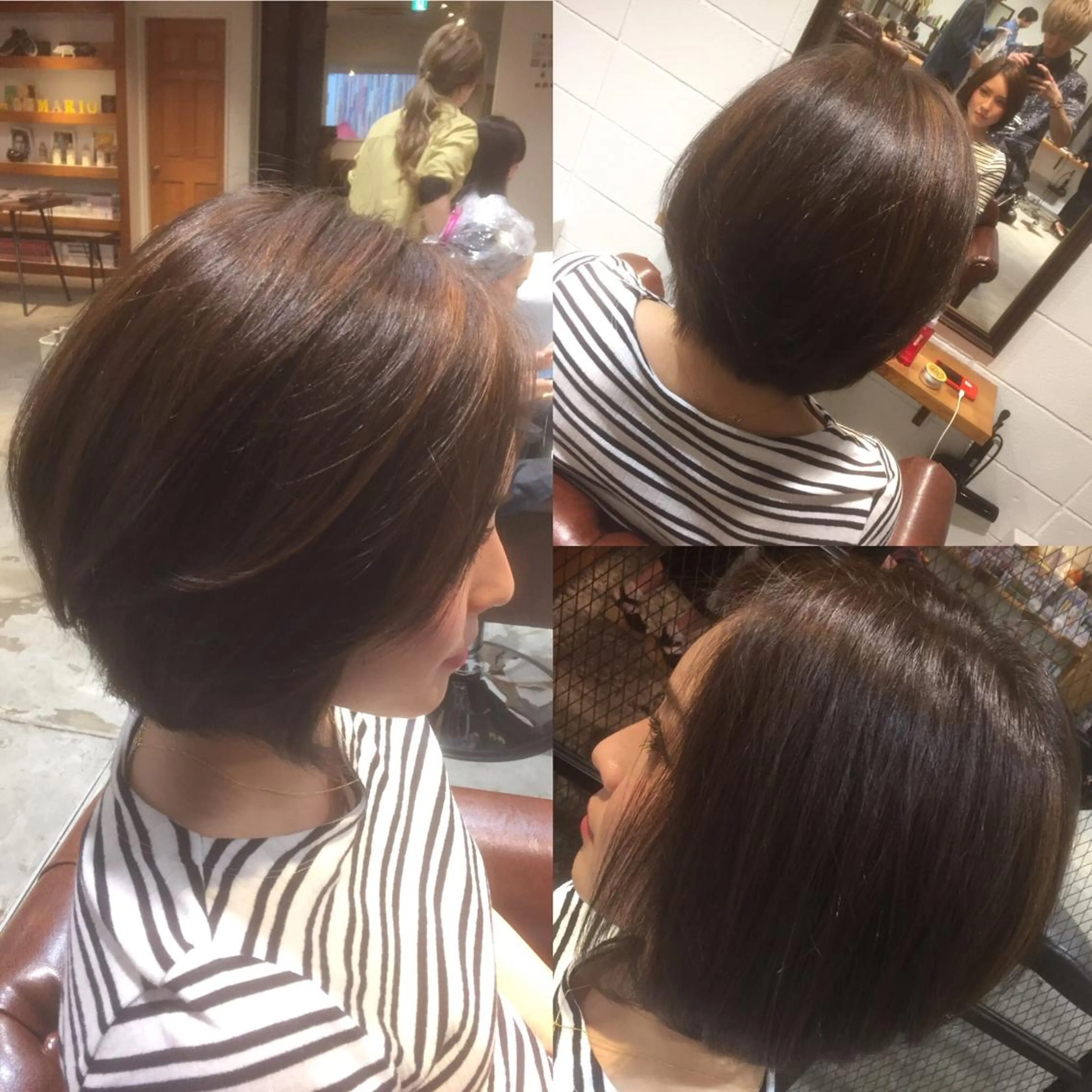 ショート カラー ショートボブ アッシュ ブルーカラー ブルーアッシュ ハイライトカラー 竹嶌 健吾のヘアスタイル