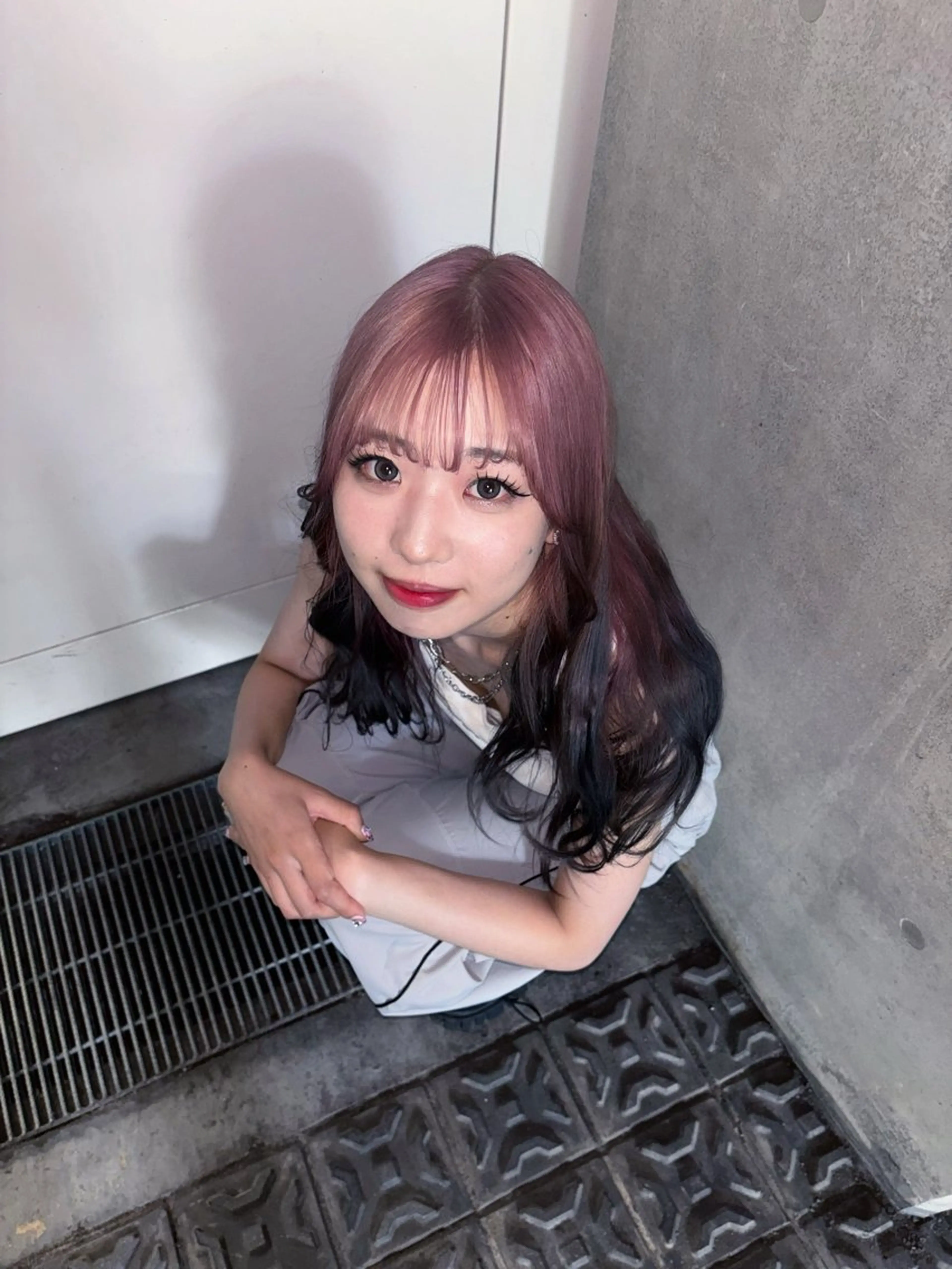 セミロング カラー 💫miyu💫デザ インカラー/アレンジのヘアスタイル