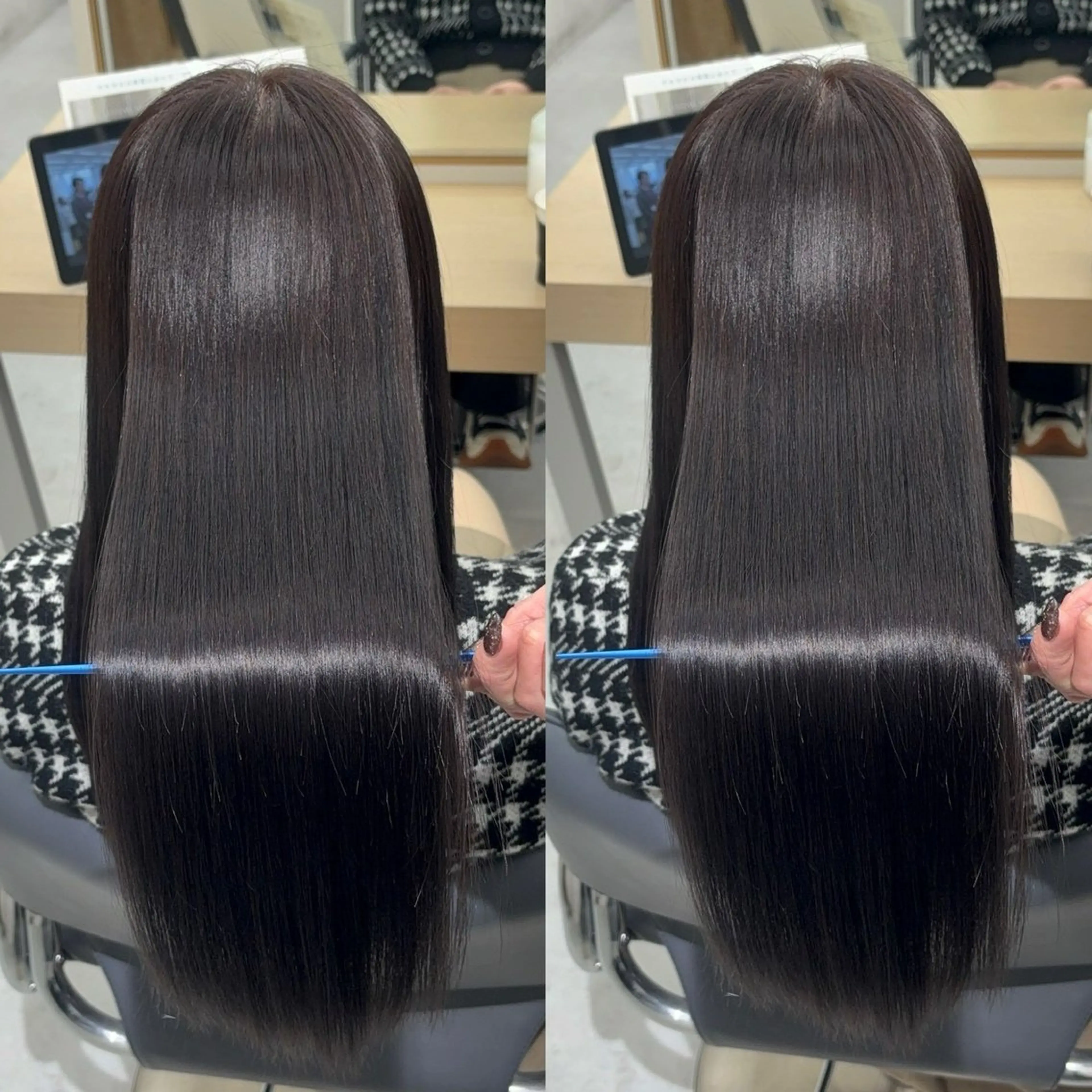 ロング カット ヘアカラー 縮毛矯正 トリートメント 飯田橋/髪質改善/ 縮毛矯正✨しゅんすけのヘアスタイル