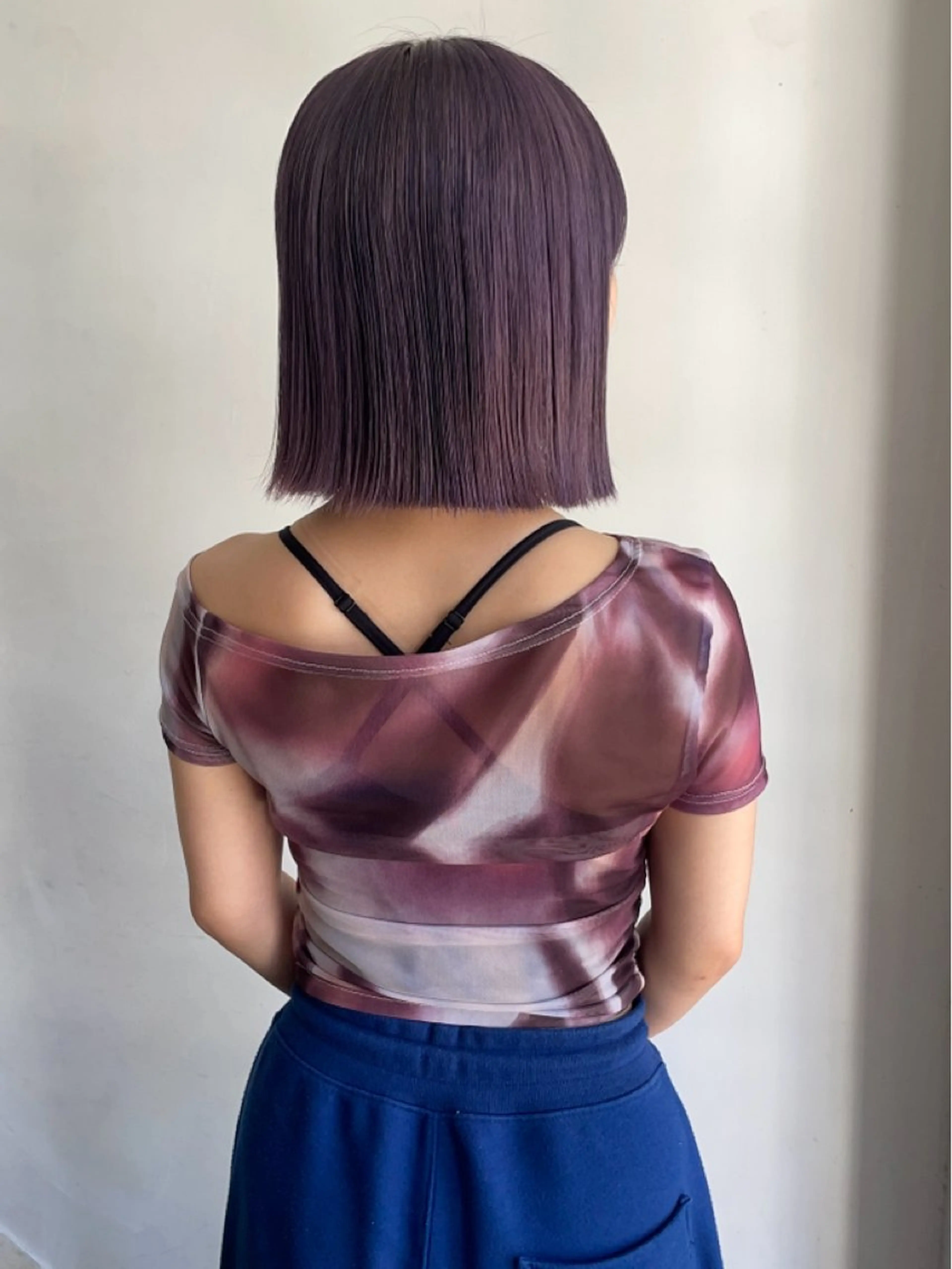 ミディアム カラー ブリーチ CACHÉ ワカナ🎀のヘアスタイル