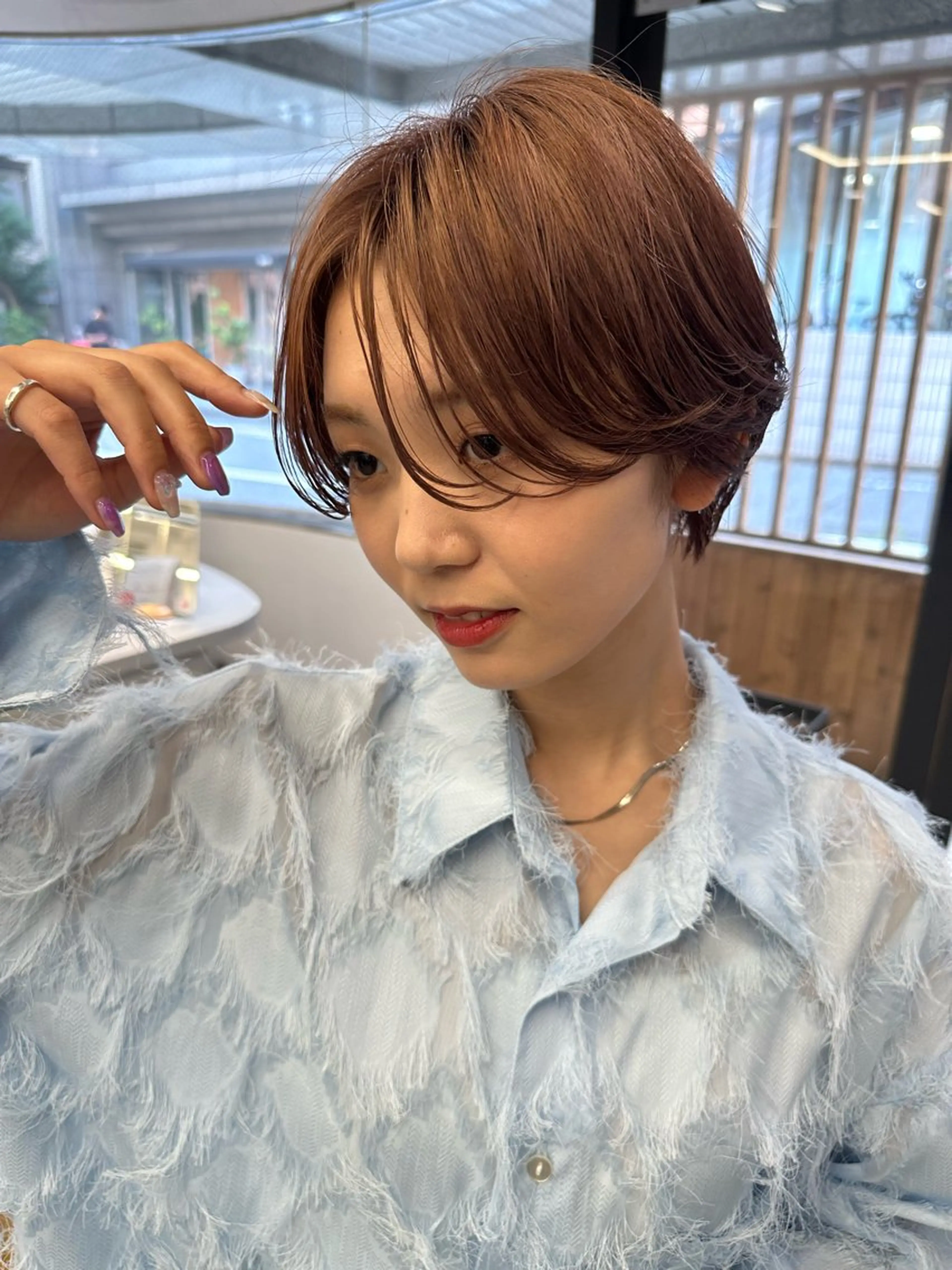 ショート カット ヘアカラー 骨格診断で絶対可愛い ✨丸みショート✨凌弥のヘアスタイル