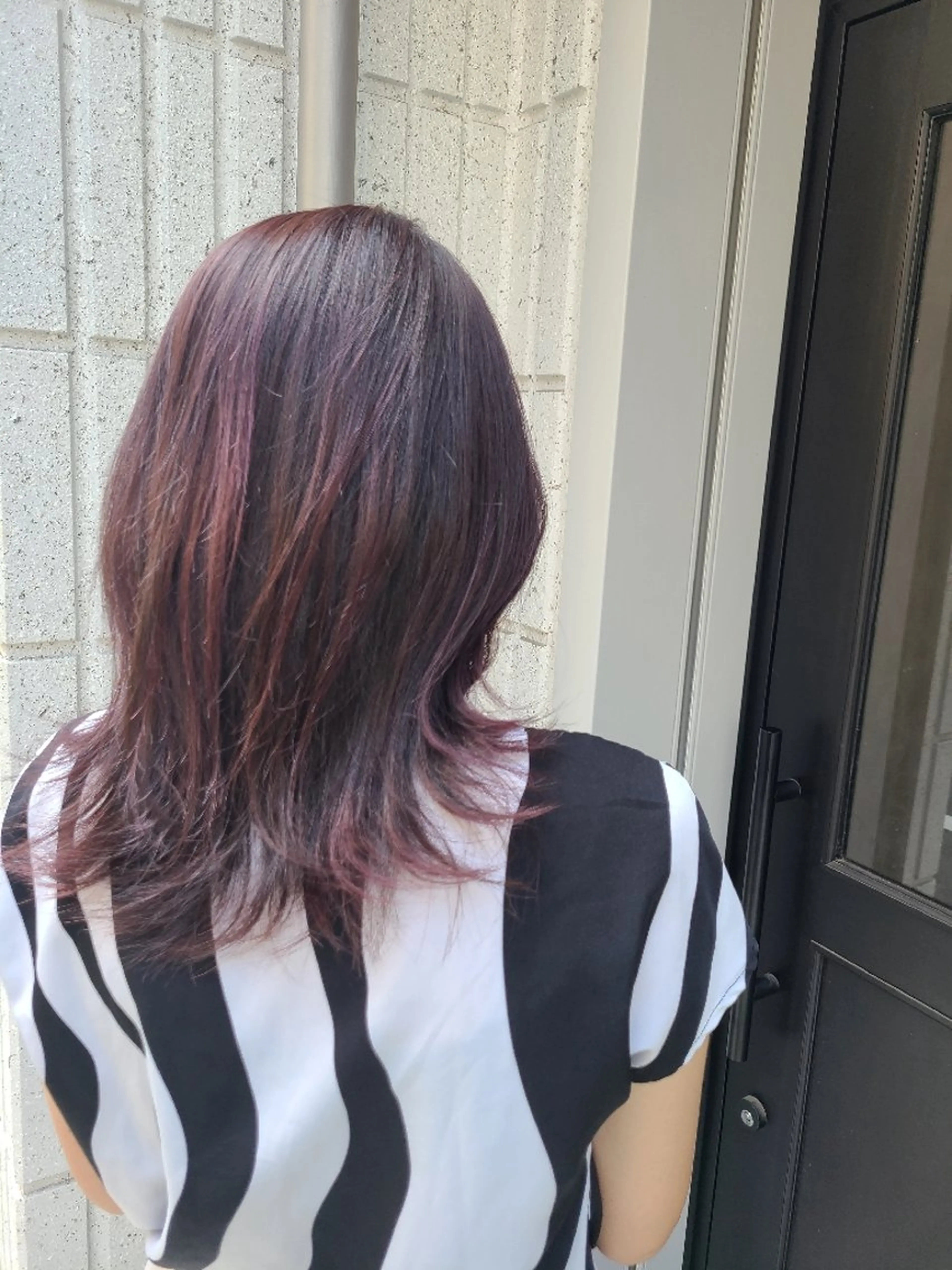 ロング ハイライト ヘアカラー トリートメント 渡辺 康行のヘアスタイル