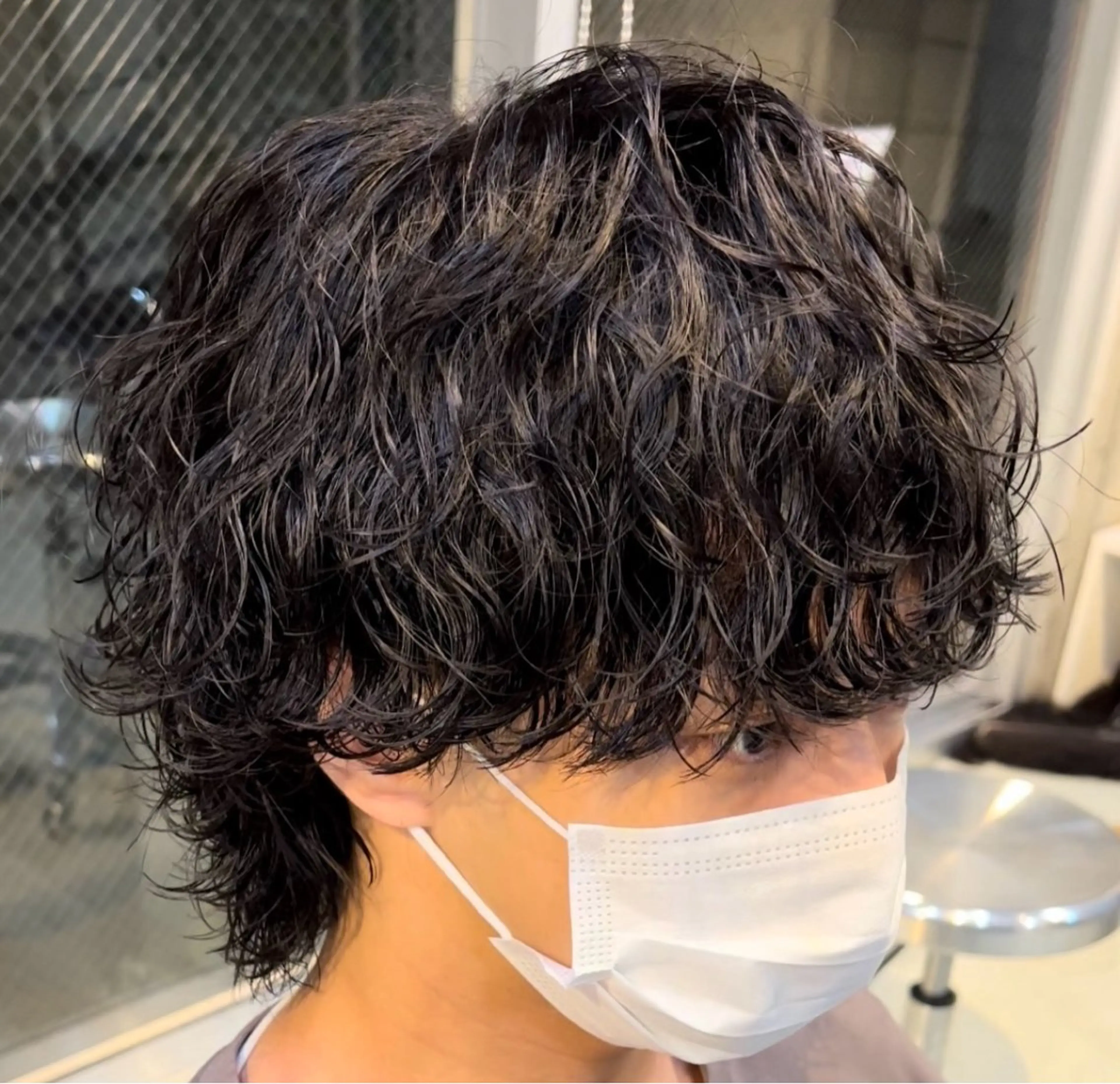 セミロング パーマ ヘアアレンジ メンズ fifth 石川 凪のヘアスタイル