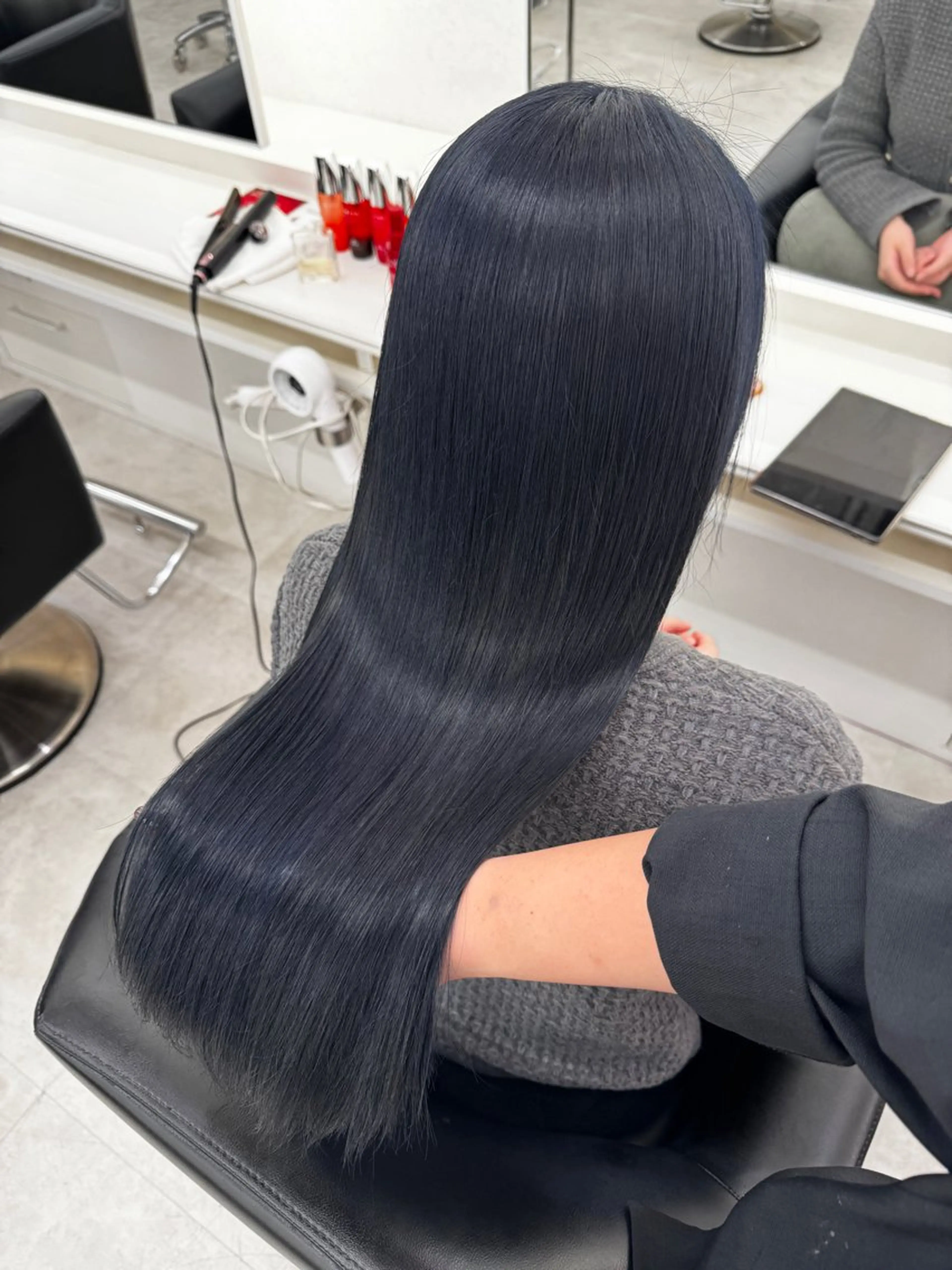 ロング カラー ヘアカラー ParveMix 楠本結菜のヘアスタイル