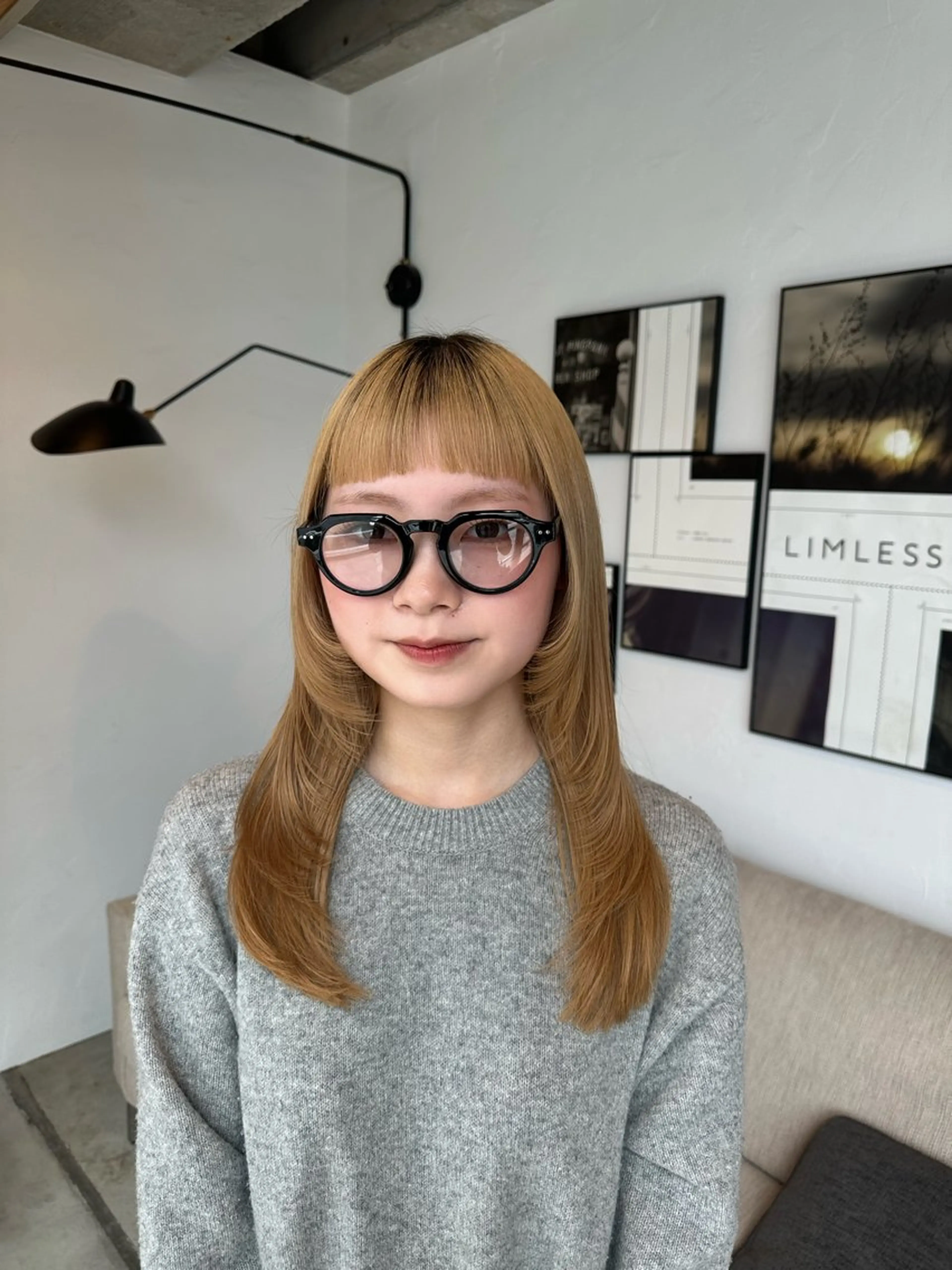 ミディアム 髪質改善/縮毛矯正 新潟/レイヤー/有紗のヘアスタイル