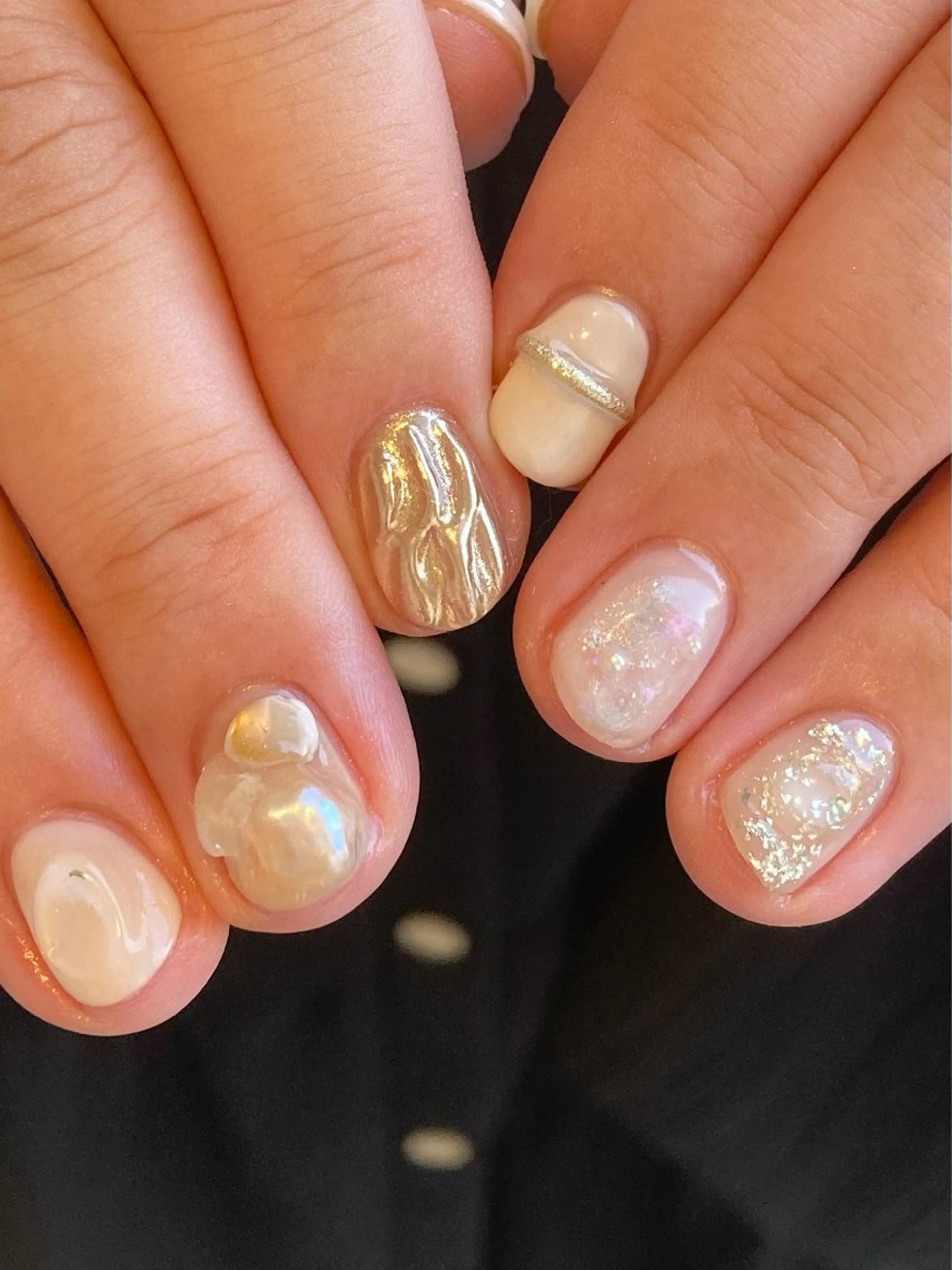 ネイル 𓂃toi. 儚げnuanceのネイルデザイン