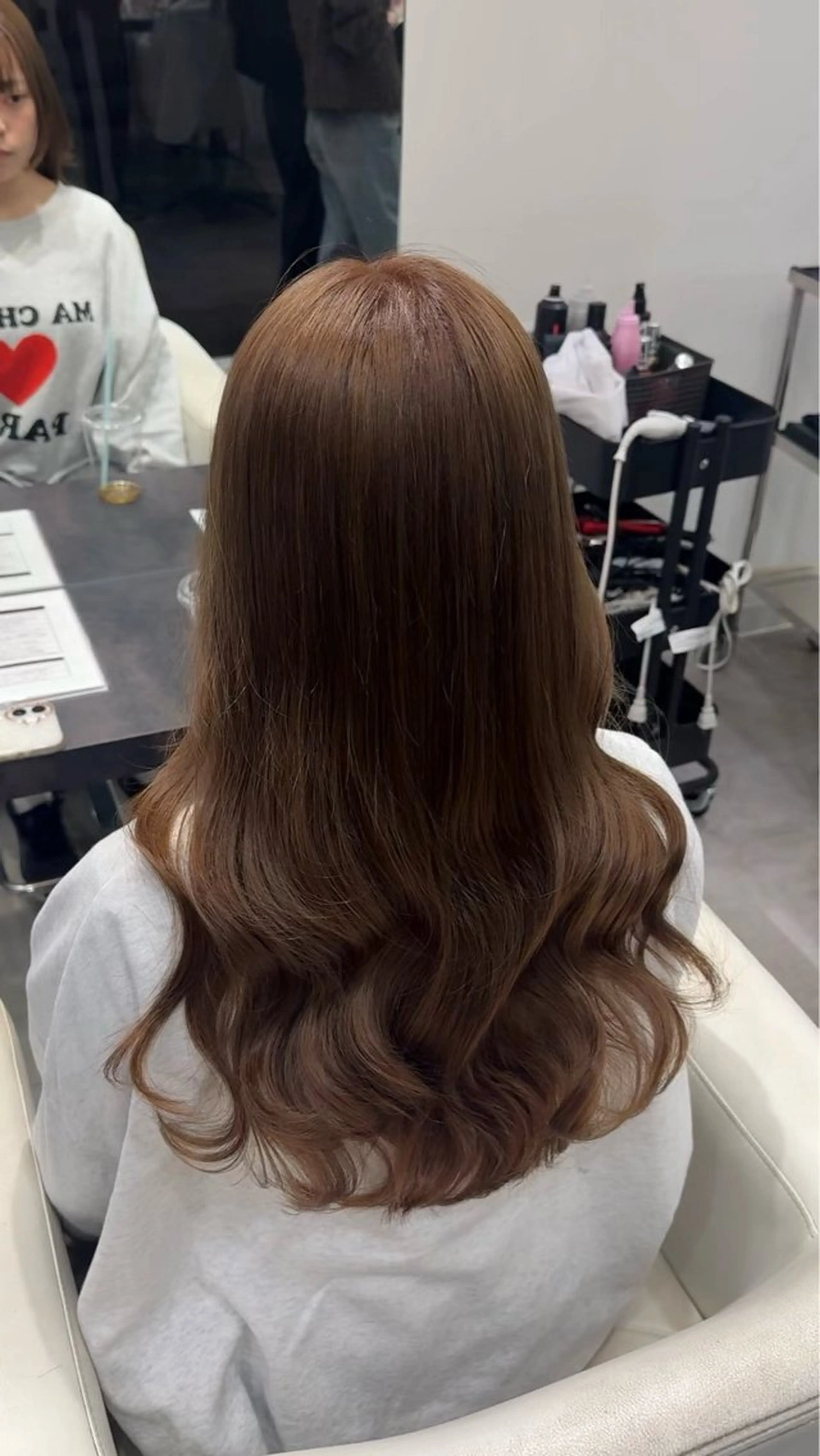 ロング カラー ベージュカラー ブリーチ ケアブリーチ 透明感カラー デザインカラー ヘアカラー トリートメント 渋谷髪質改善/縮毛 矯正/かすが🪽🫧のヘアスタイル