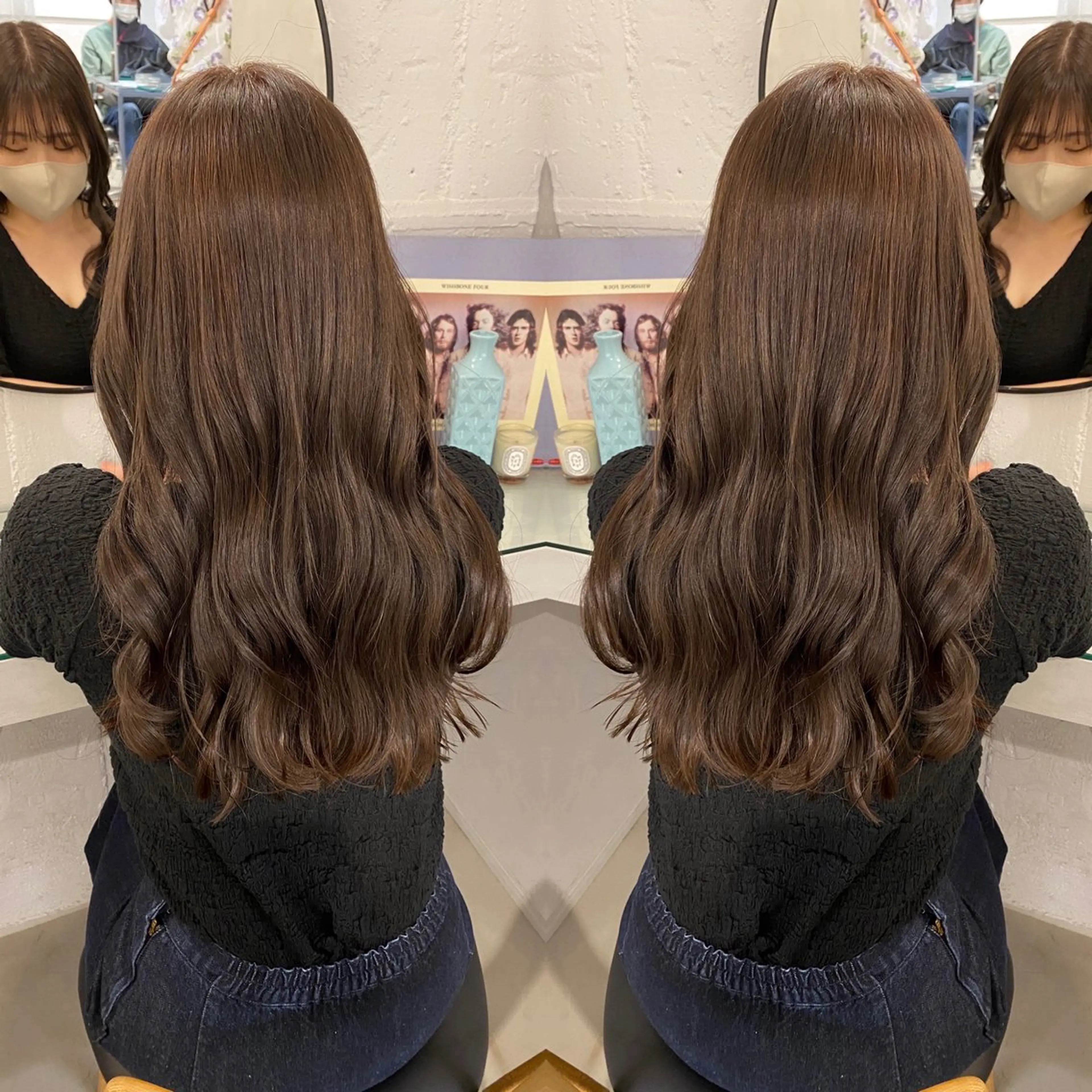 セミロング カラー パーマ カット ヘアカラー パーマ トリートメント レイヤーカットのプロ 大人ヘア宮森貴志のヘアスタイル