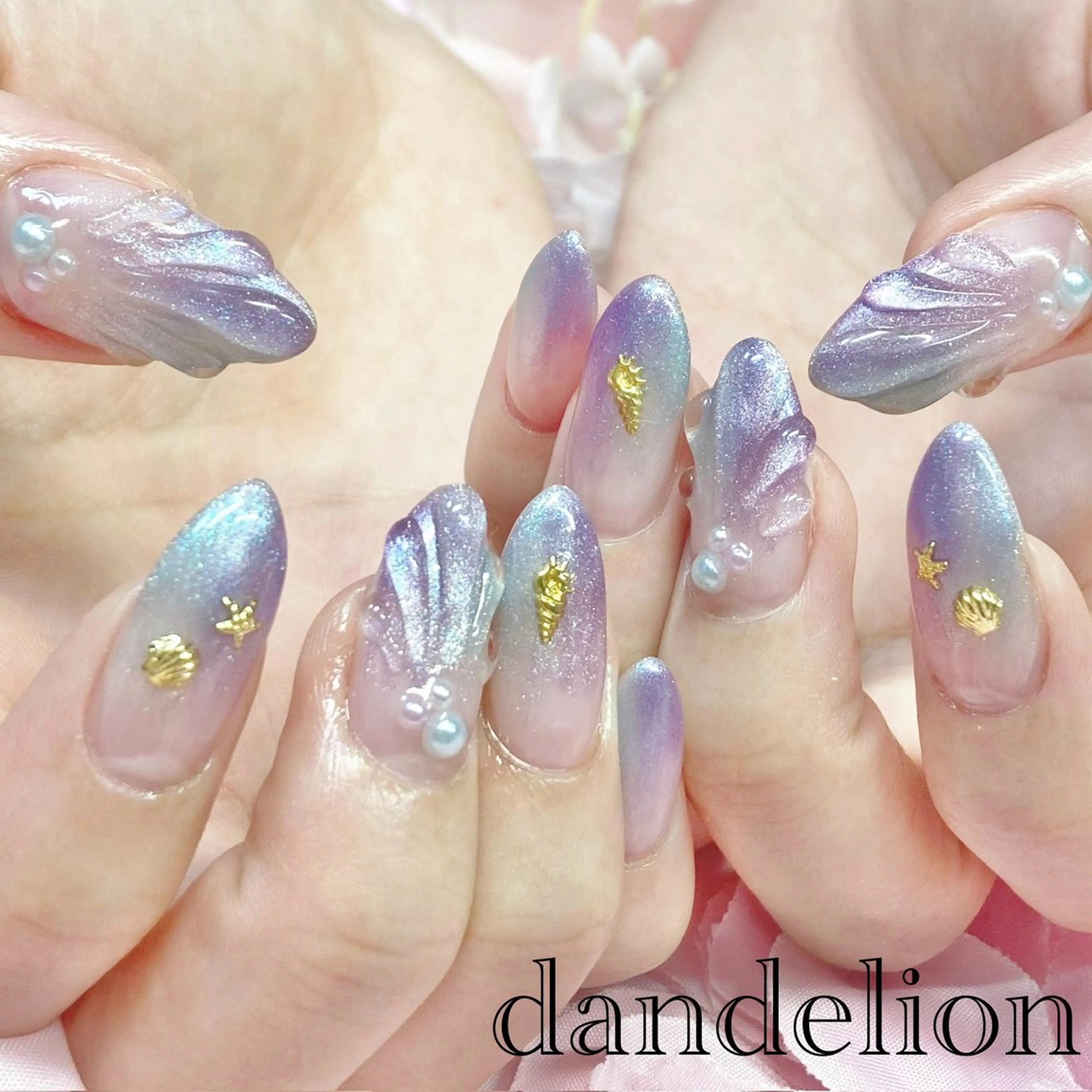 ネイル ハンドネイル ハンドケア dandelion ダンデライオンのネイルデザイン