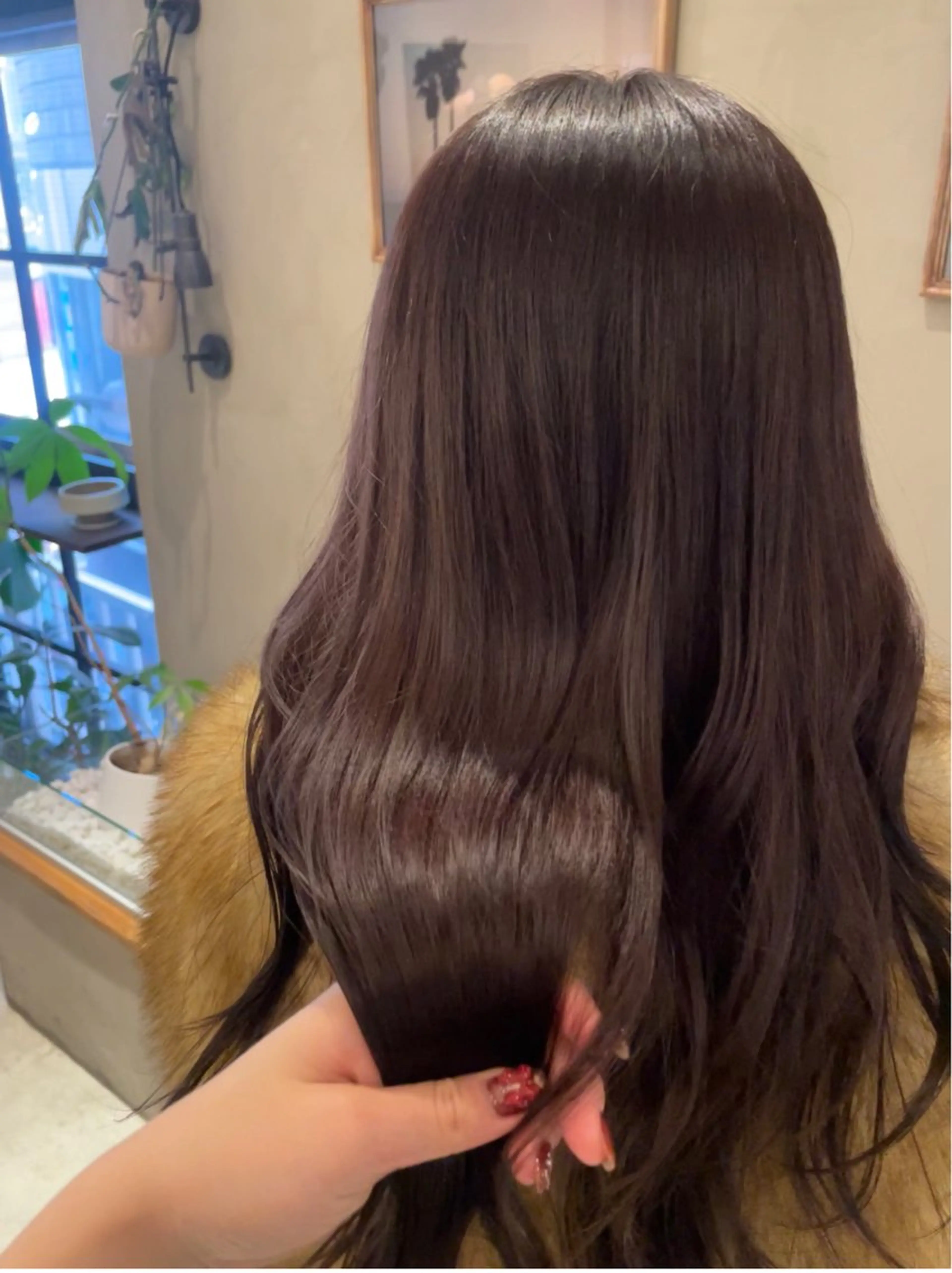 ミディアム カラー ヘアカラー トリートメント 新宿 /透明感カラー レイヤー/NANAのヘアスタイル