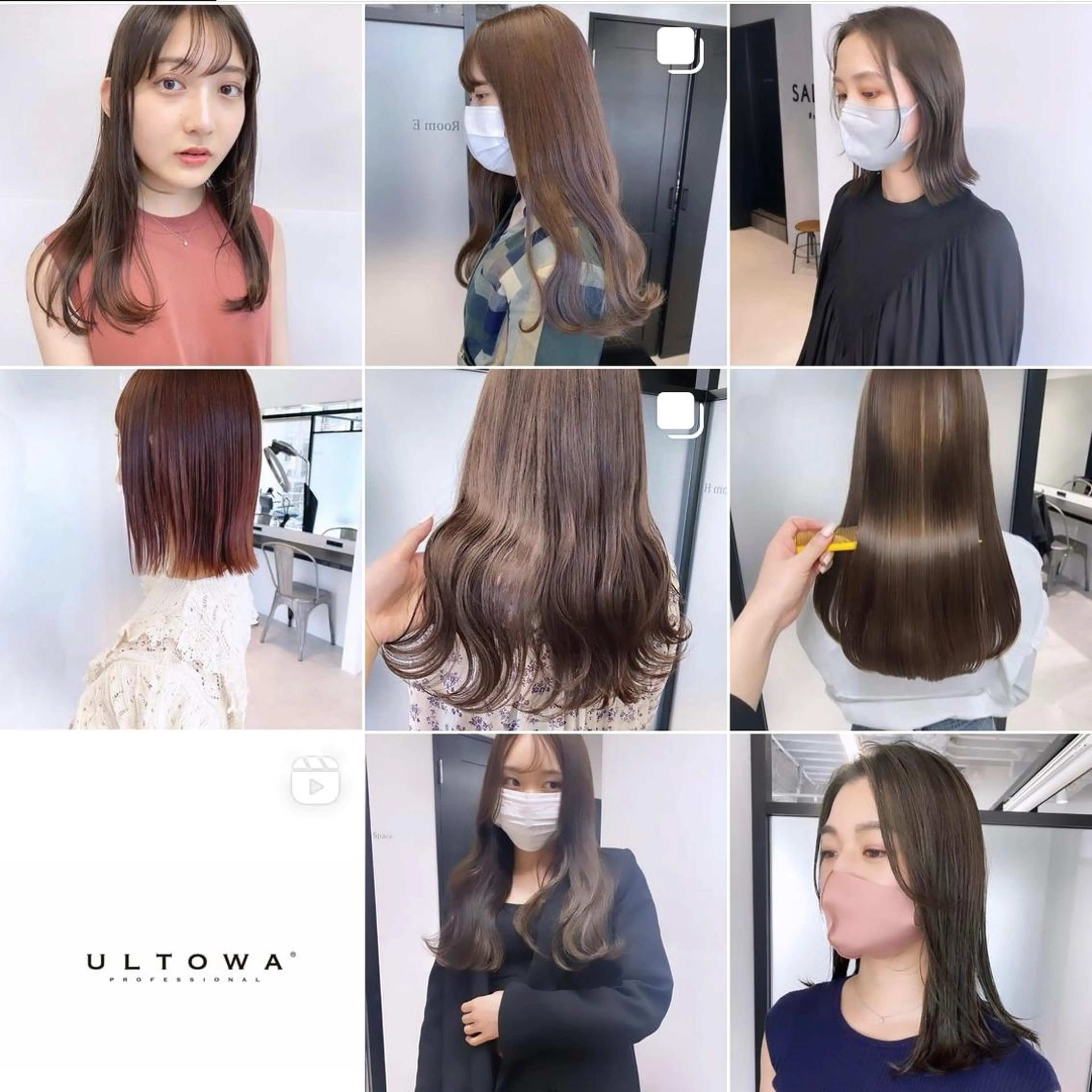ミディアム カラー カット ヘアカラー マンツーマン半個室 tamuraのヘアスタイル