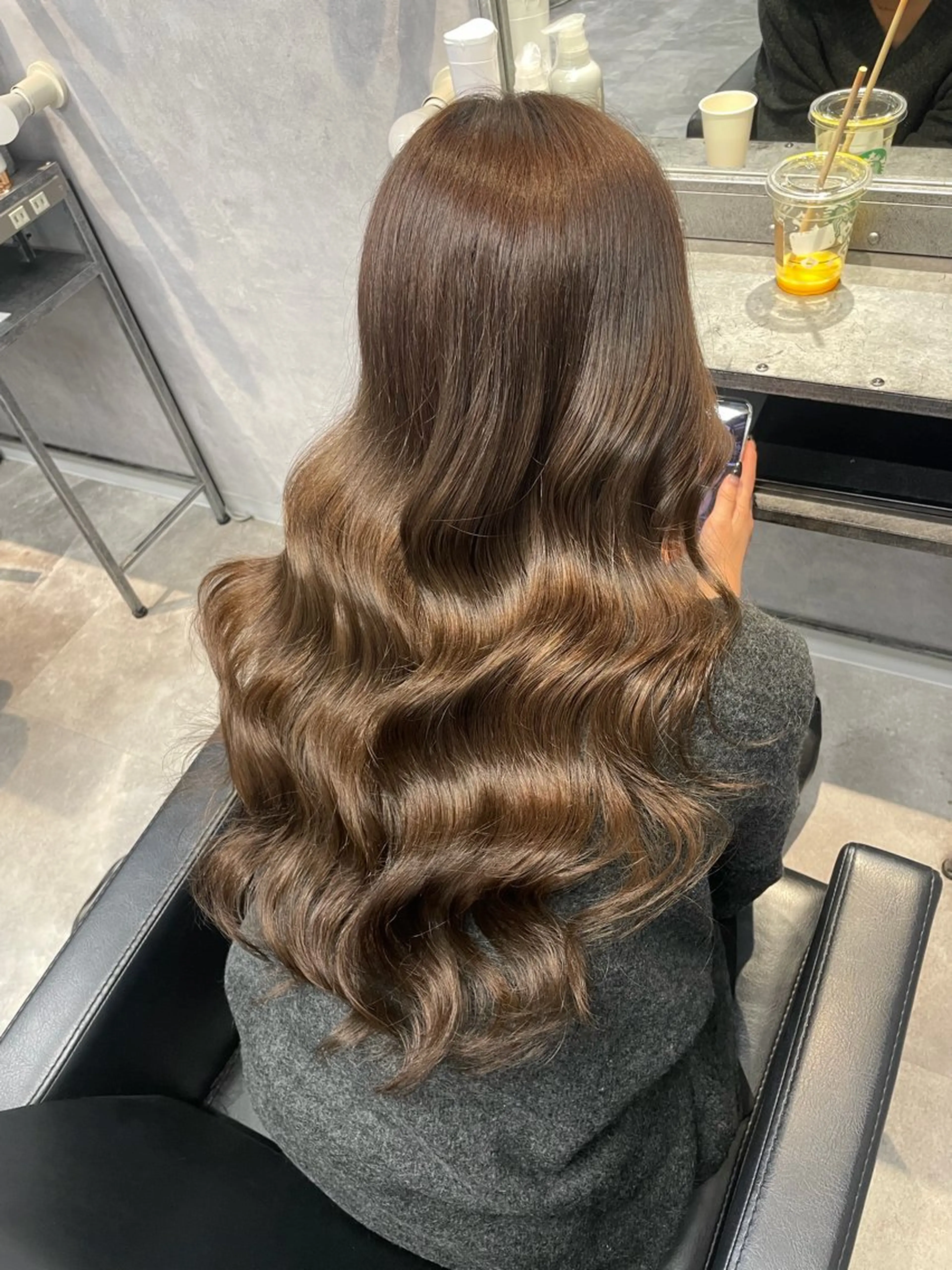 ロング カラー mimiiy ゆうあのヘアスタイル