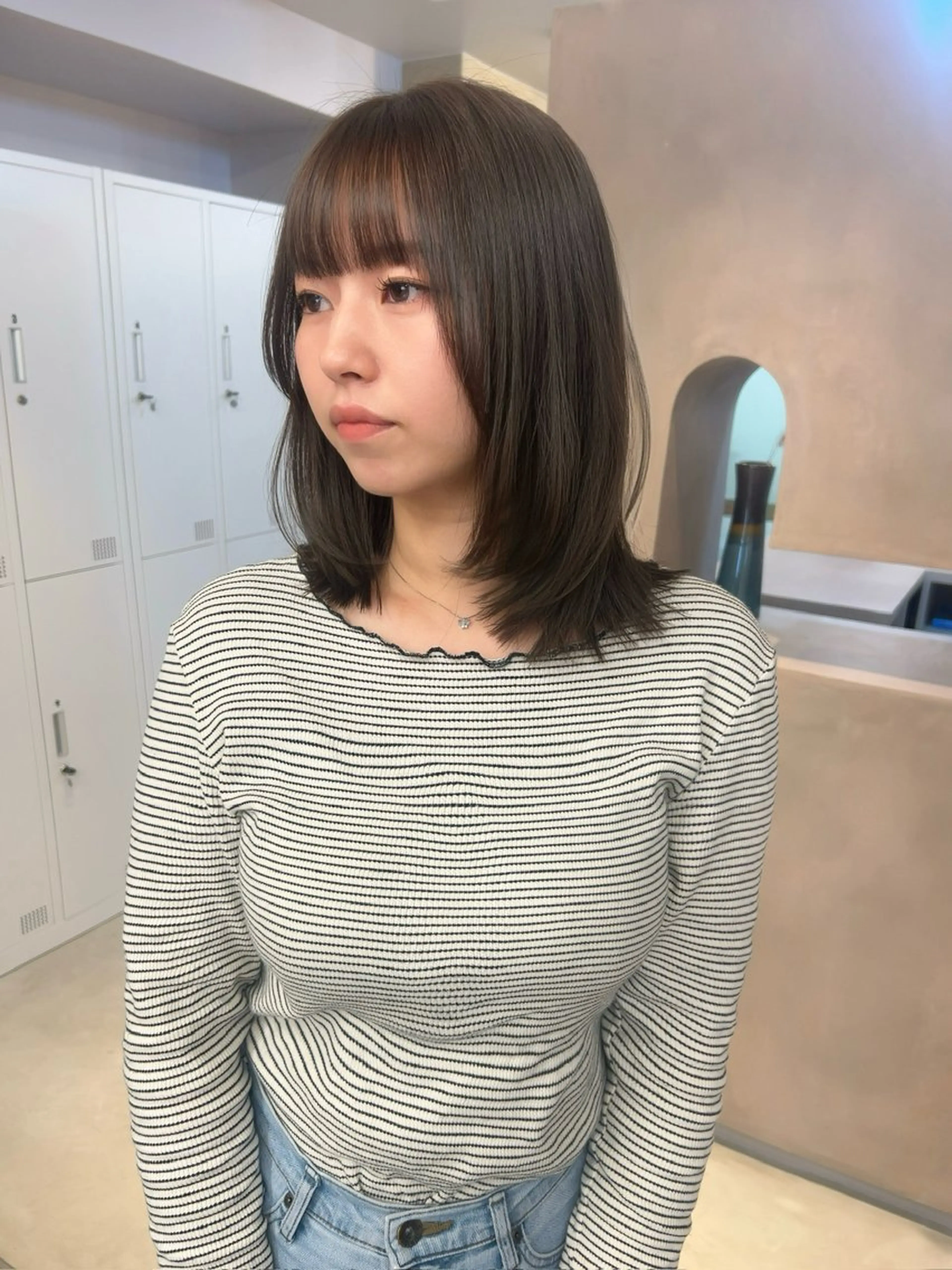 ミディアム miyu /yucca大阪京橋のヘアスタイル