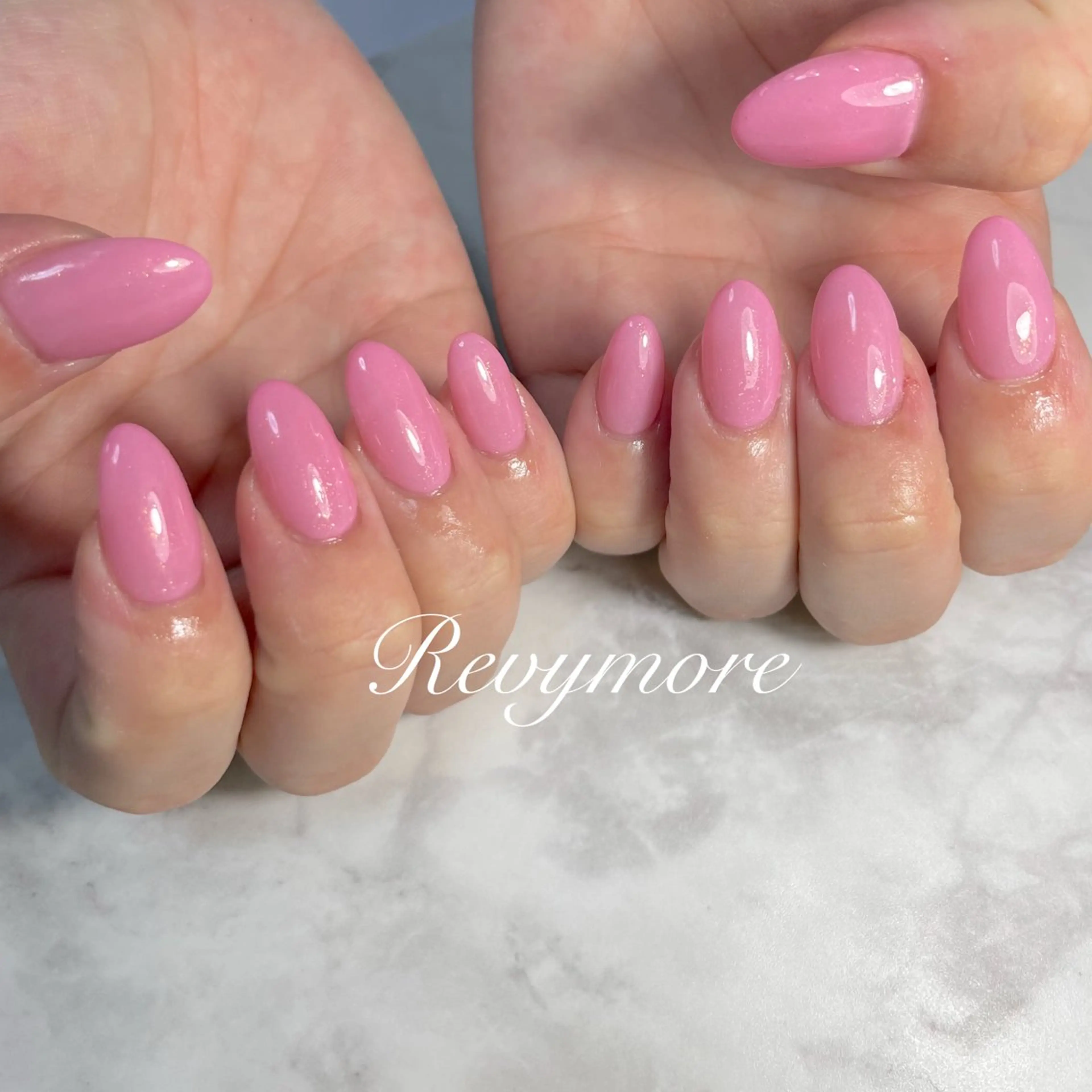 ネイル ジェルネイル 韓国ネイル ニュアンスネイル オフィスネイル ピンク nail salon Revymoreのネイルデザイン