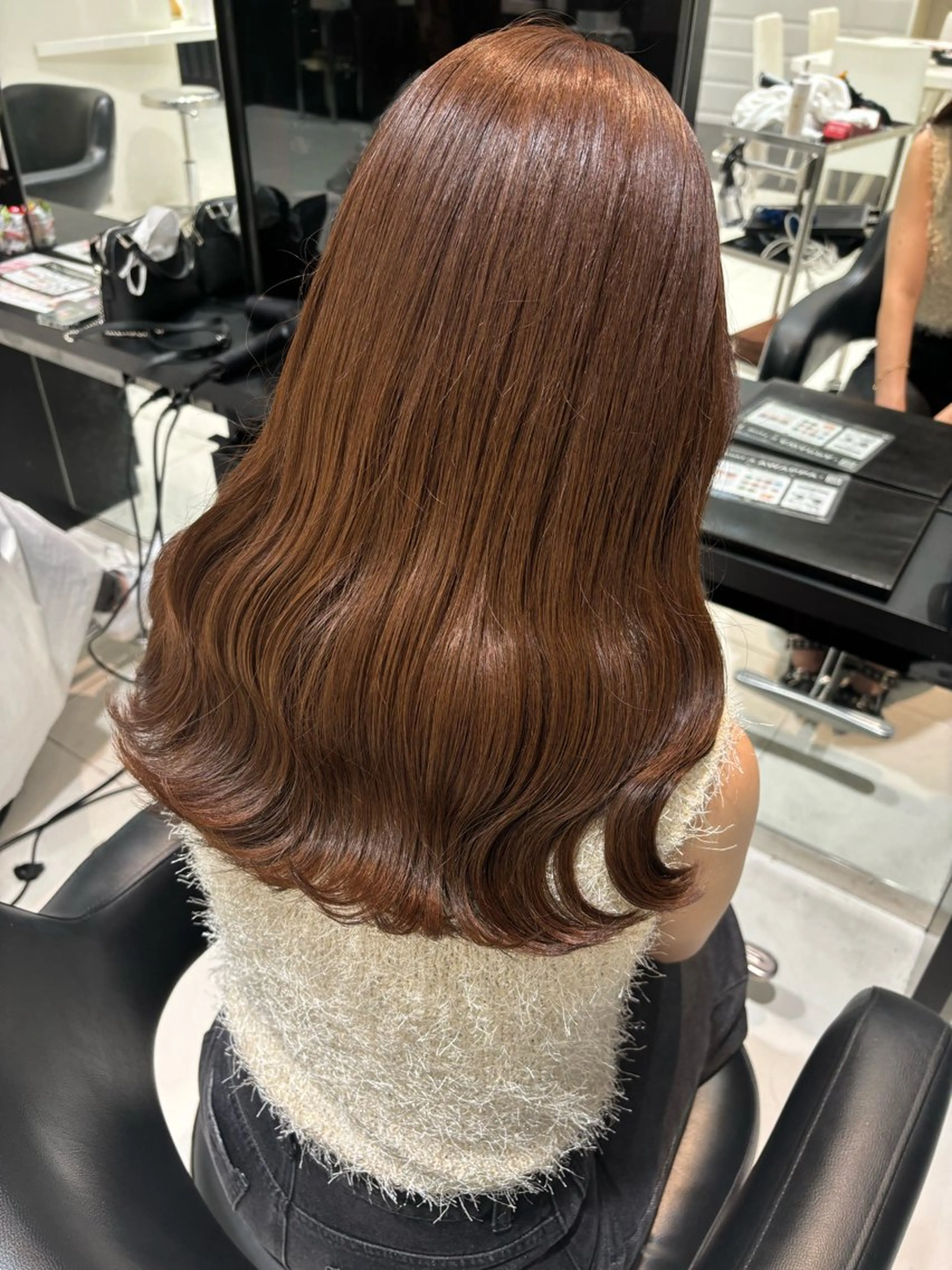 ロング ヘアカラー 💞韓国カラー💞 あやかのヘアスタイル