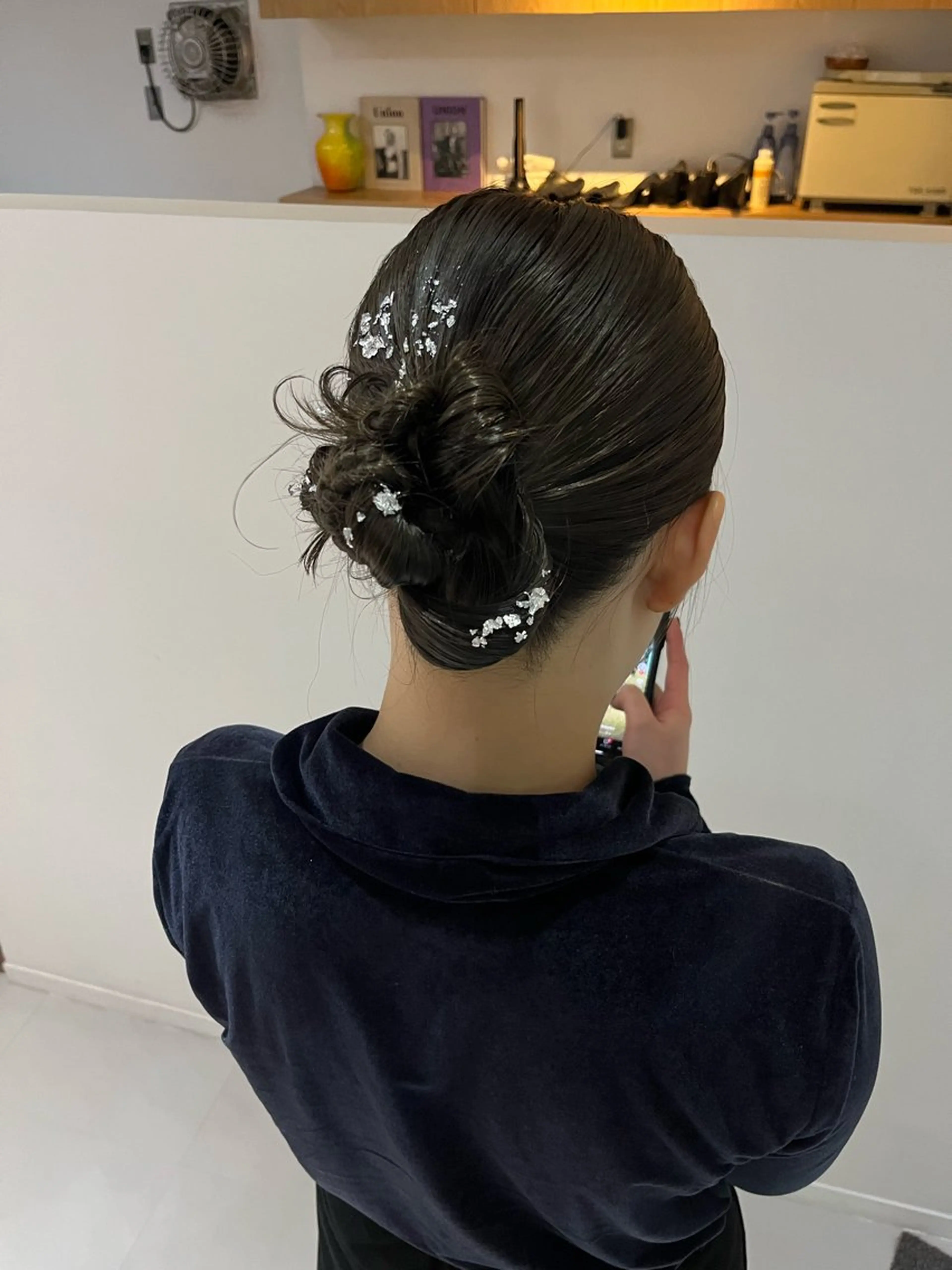 ヘアアレンジ ヘアカラー レイヤーカット🐩 透明感カラー モカのヘアスタイル