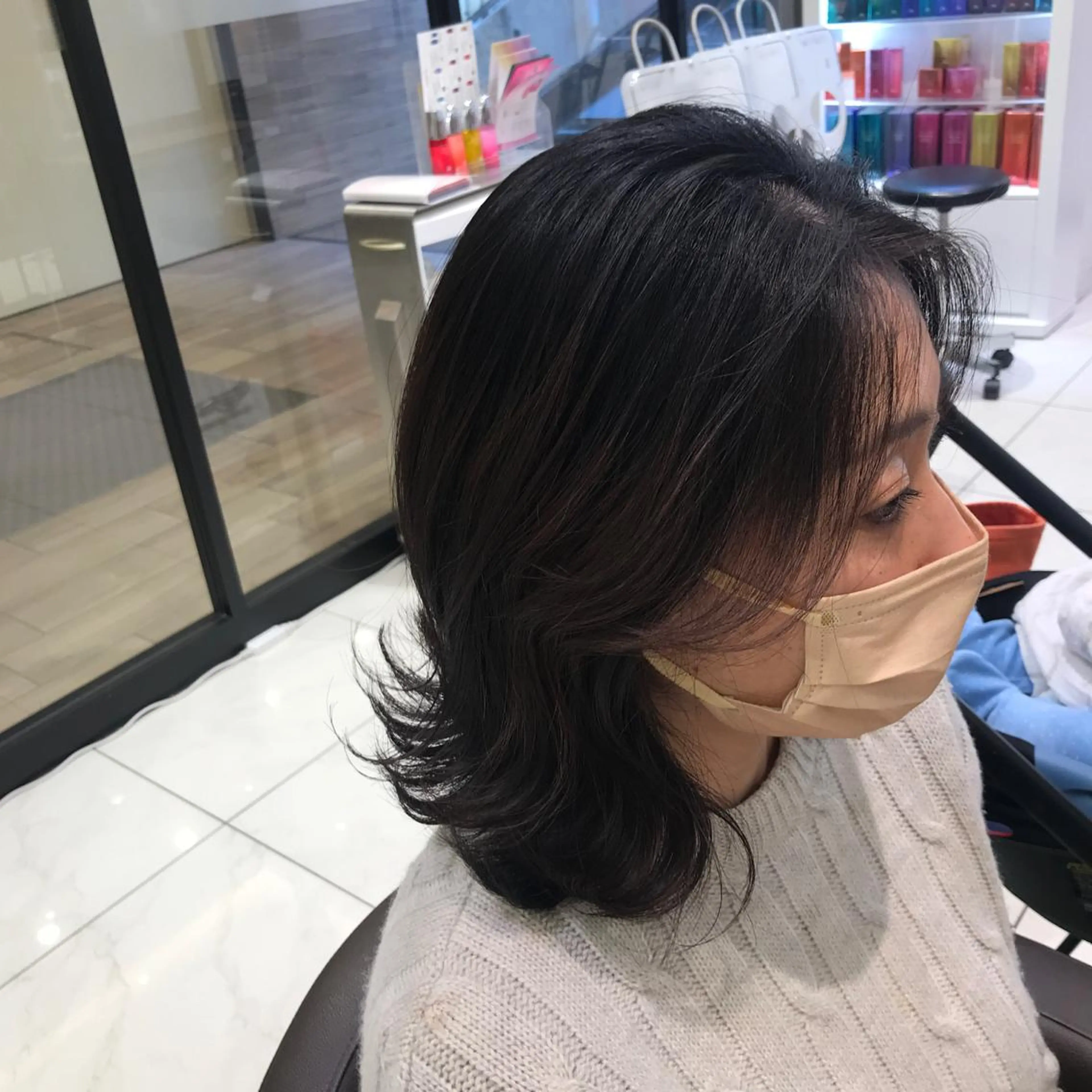 ミディアム ヘアアレンジ ヘアセット/メンズ パーマChihoのヘアスタイル