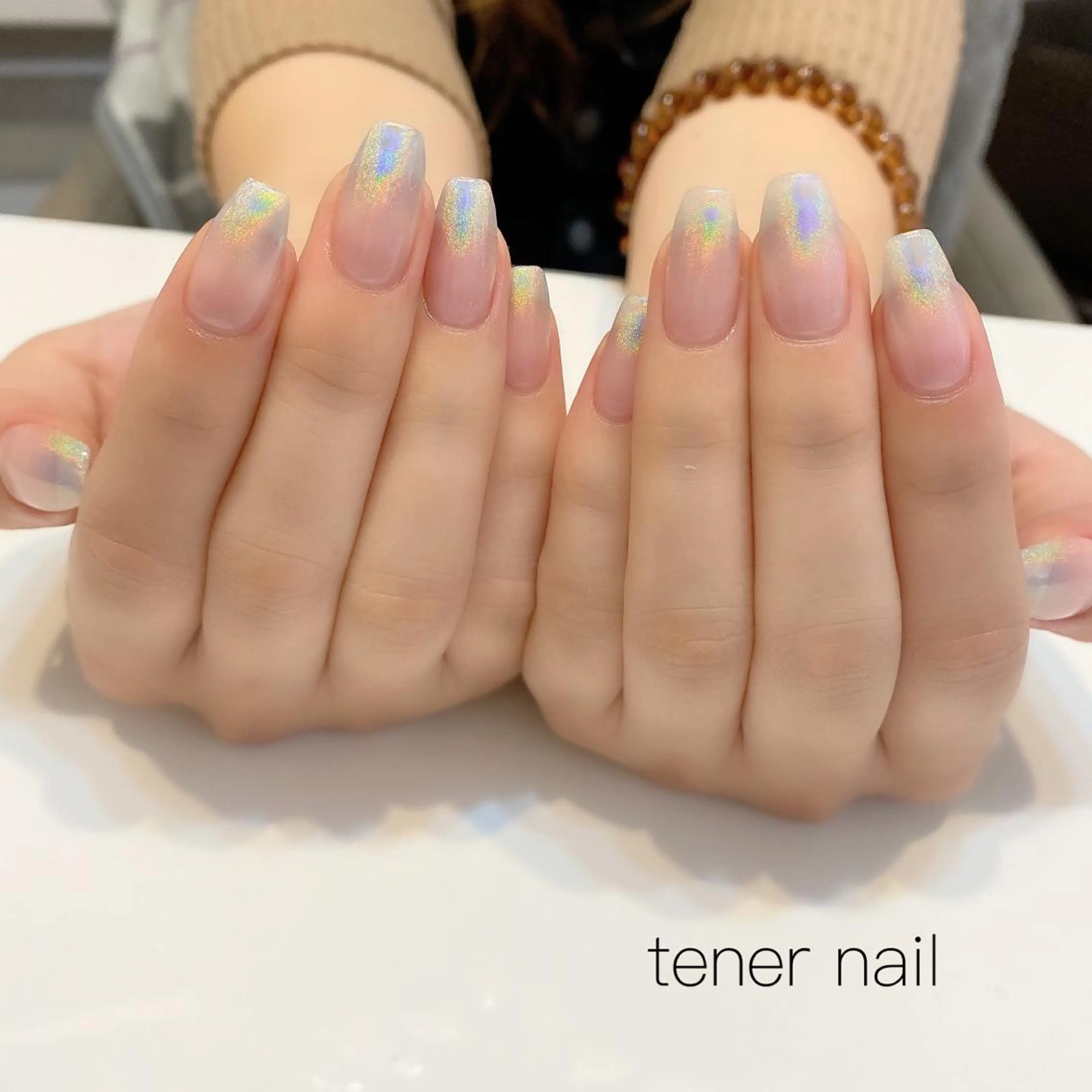 ネイル クリアネイル グラデーション テネルネイル tener nailのネイルデザイン