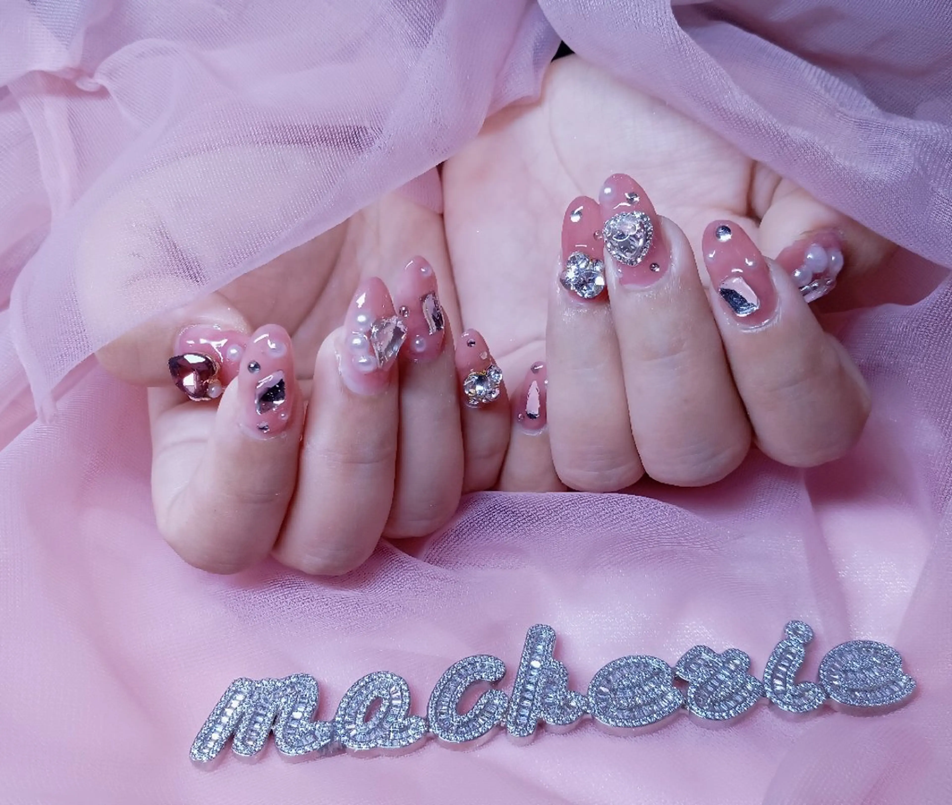 ネイル ピンク ハンドネイル Nail Salon macherieのネイルデザイン