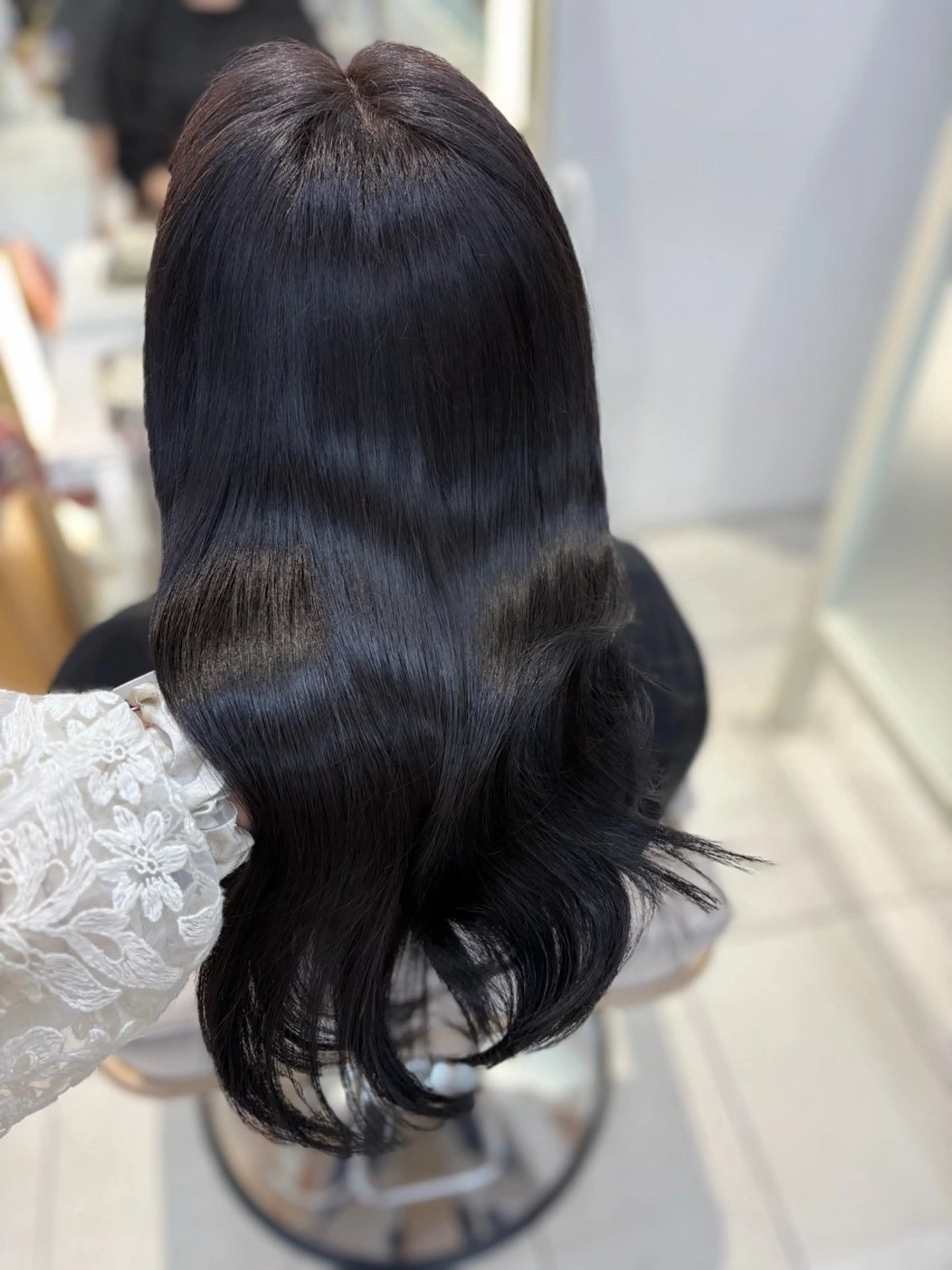 ロング 牧 友梨亜のヘアスタイル