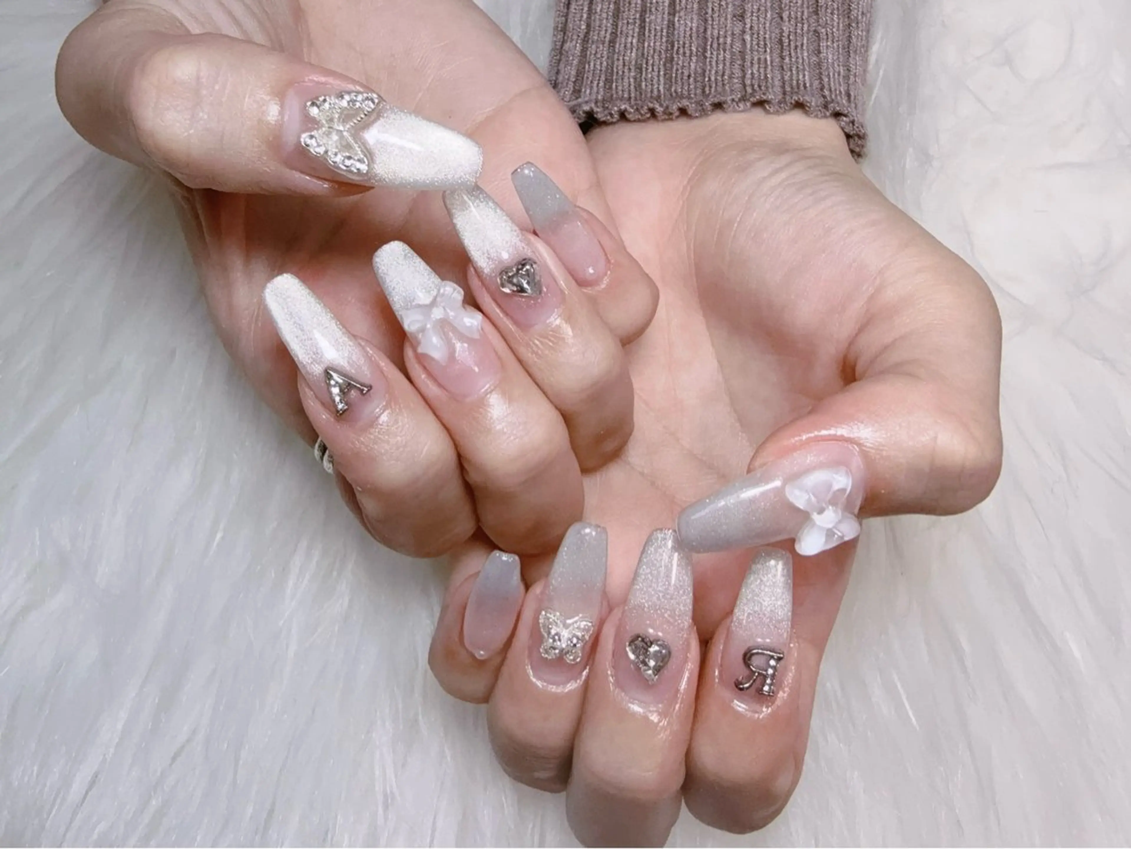 ネイル マグネットネイル ゆ いのネイルデザイン