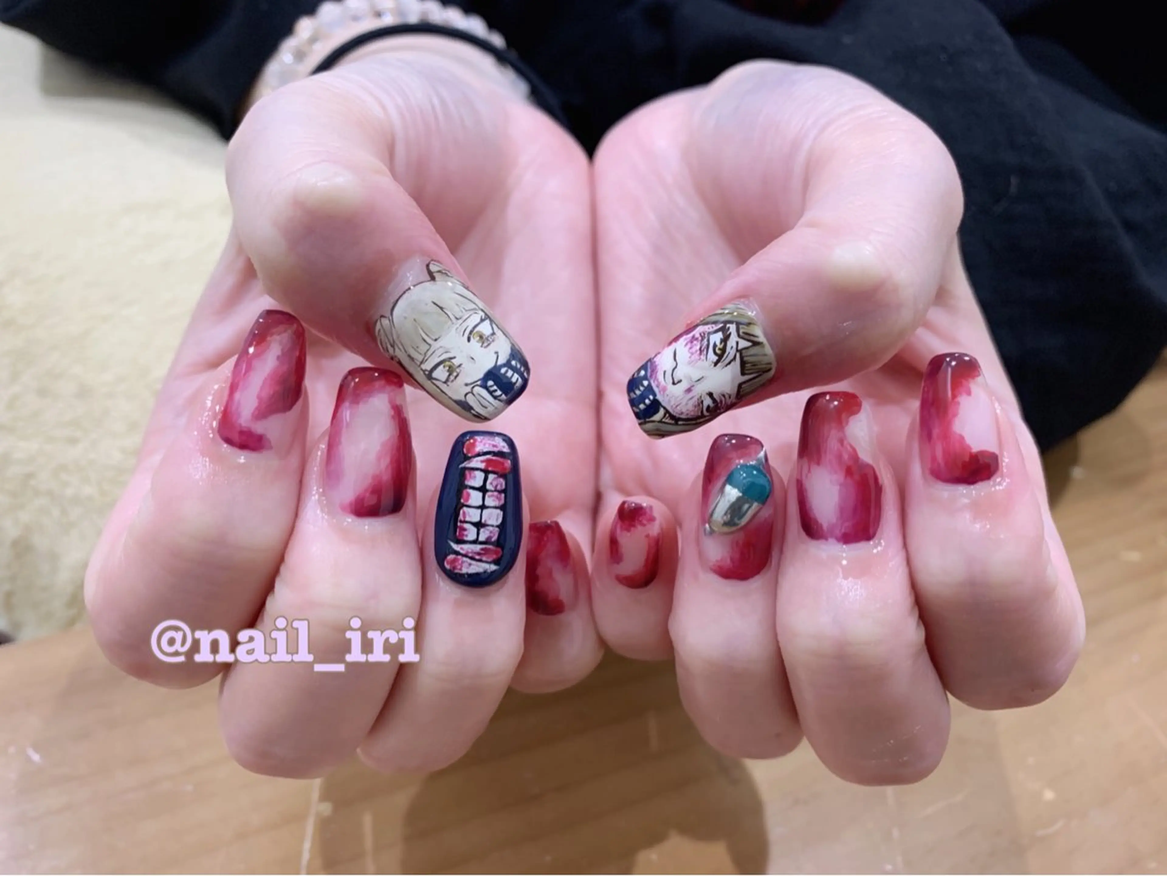 ネイル 持ち込み ハンドネイル 中川 愛理のネイルデザイン