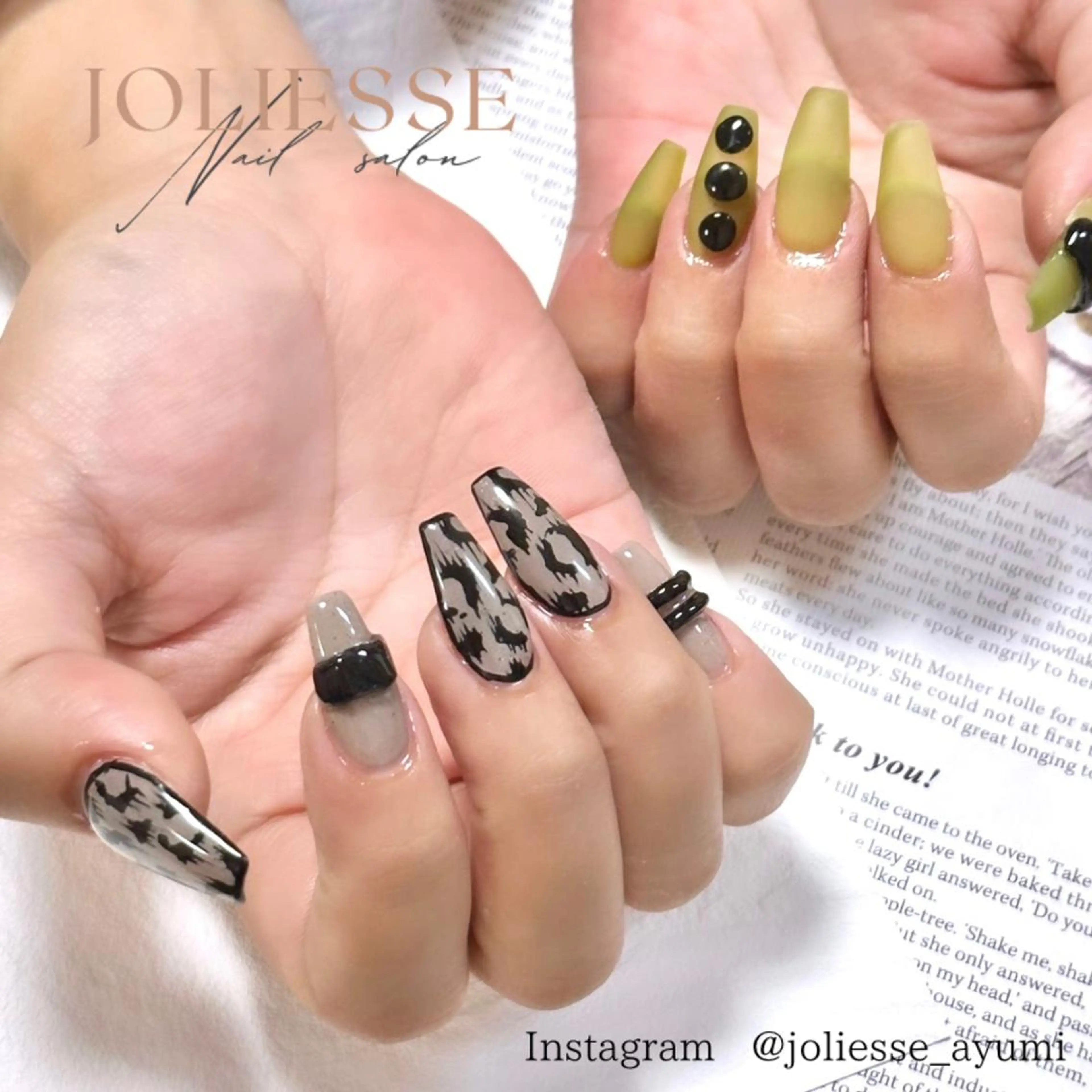 ネイル おそろいネイル 持ち込み ハンドネイル JOLIESSE Ayumiのネイルデザイン