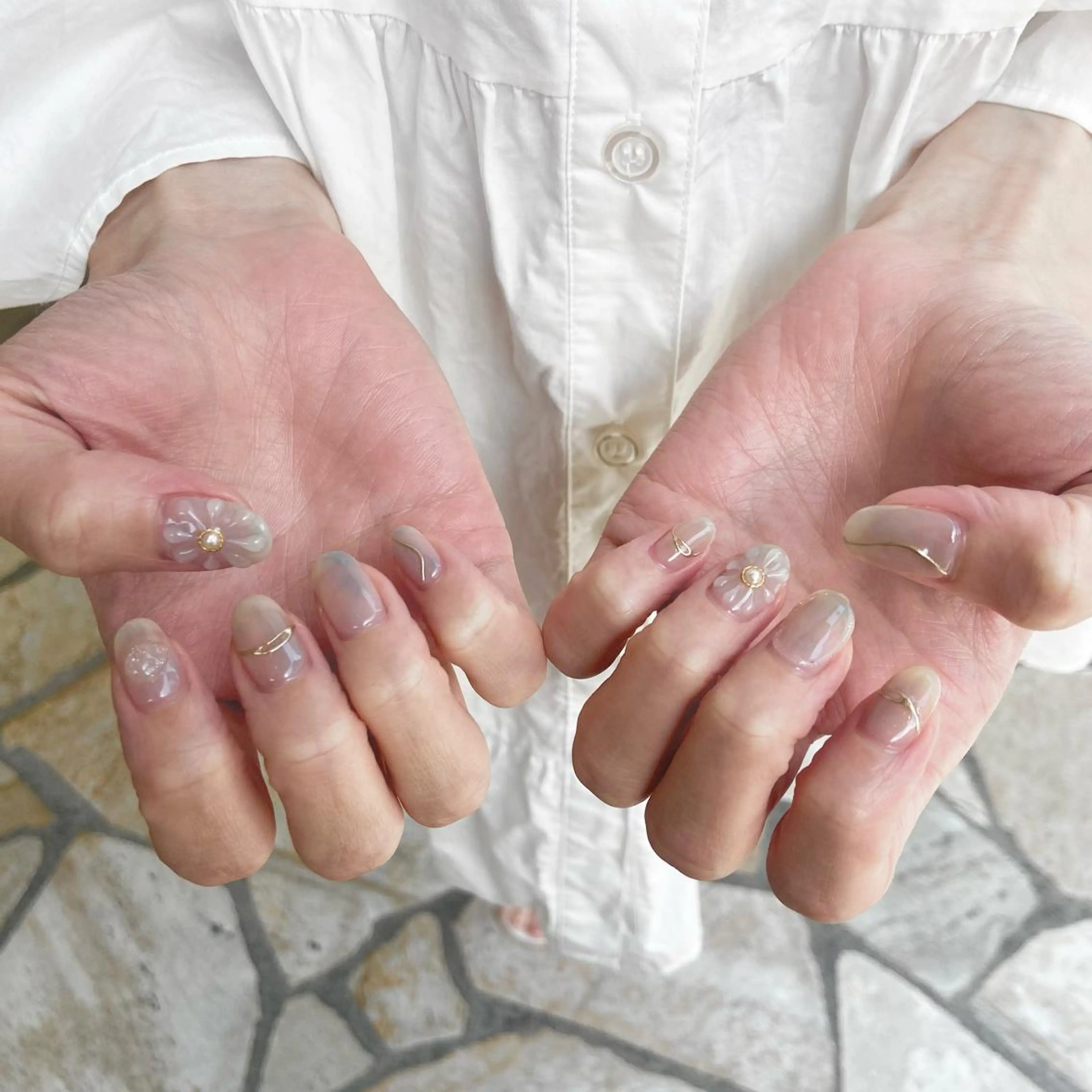 ネイル ハンドネイル happiness プライベートサロンのネイルデザイン