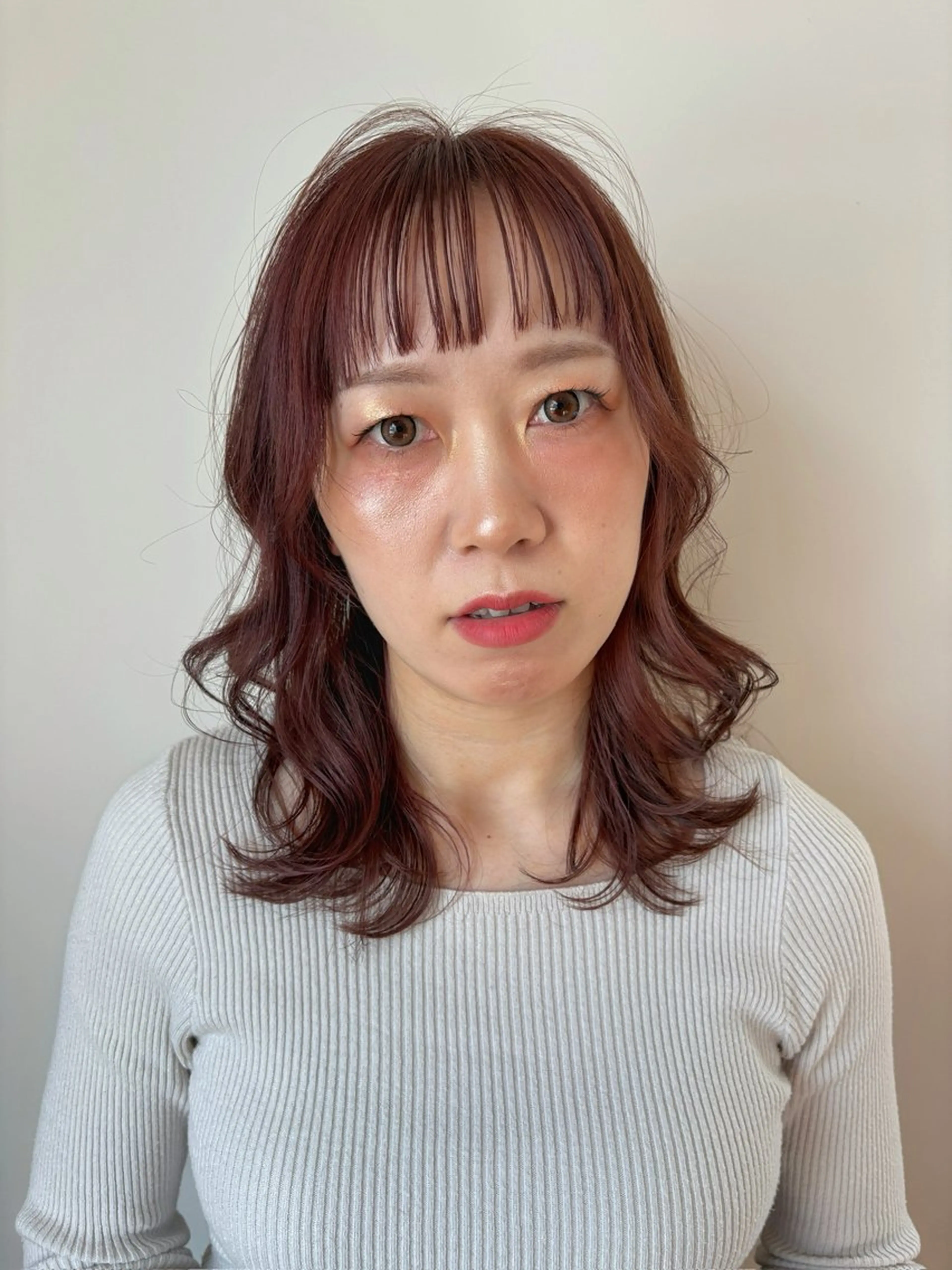 【20～30代の方】イメチェン必見✂️カット➕ブリーチなしダブルカラー➕ポイントメイク 30％OFFの写真