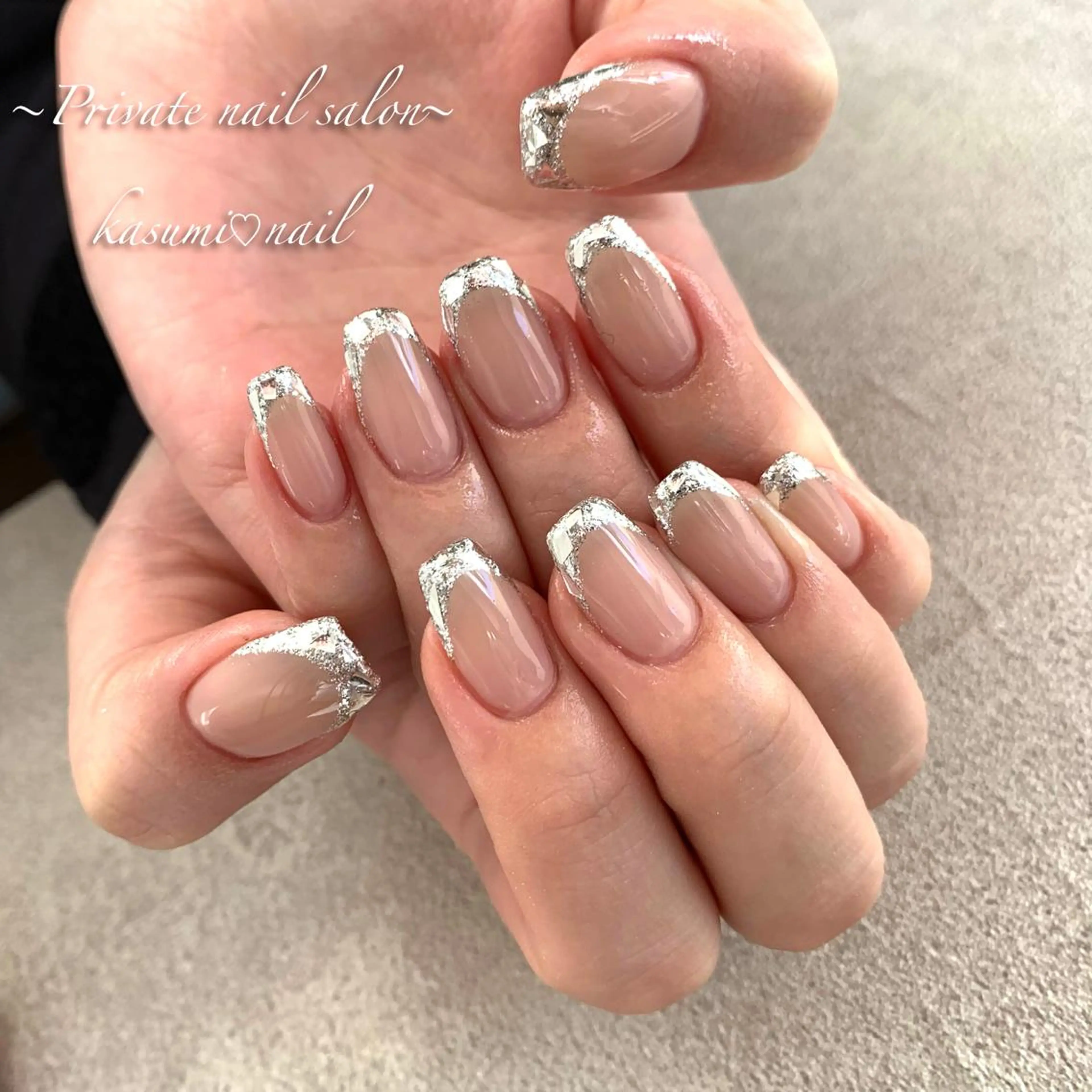 ネイル アートネイル ラメ(グリッター) マグネットネイル ミラーネイル ニュアンスネイル KASUMI♡ Nailのネイルデザイン