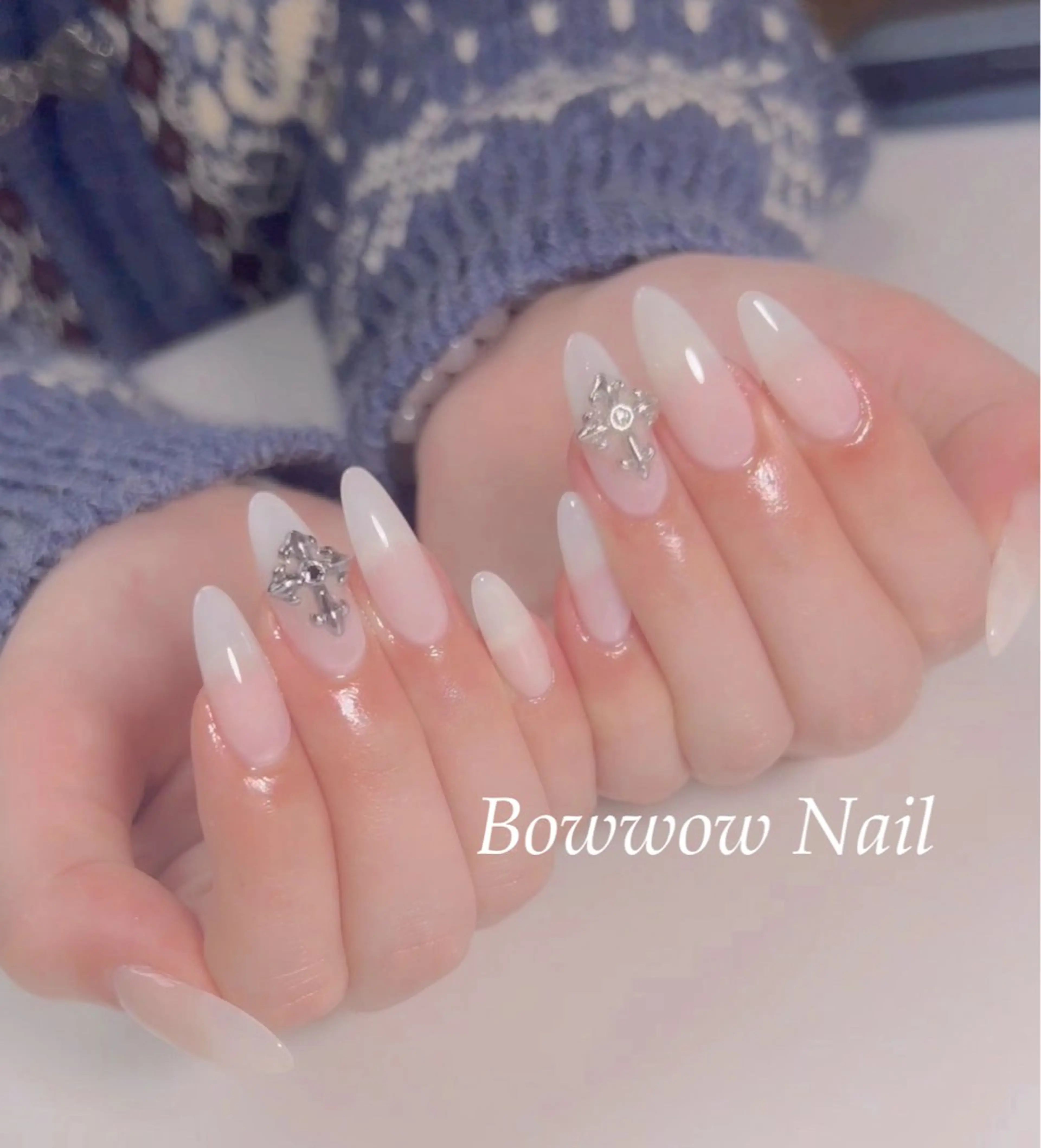 ネイル 韓国ネイル ワンカラーネイル ハンドネイル Bow wow Nail さや🧸のネイルデザイン