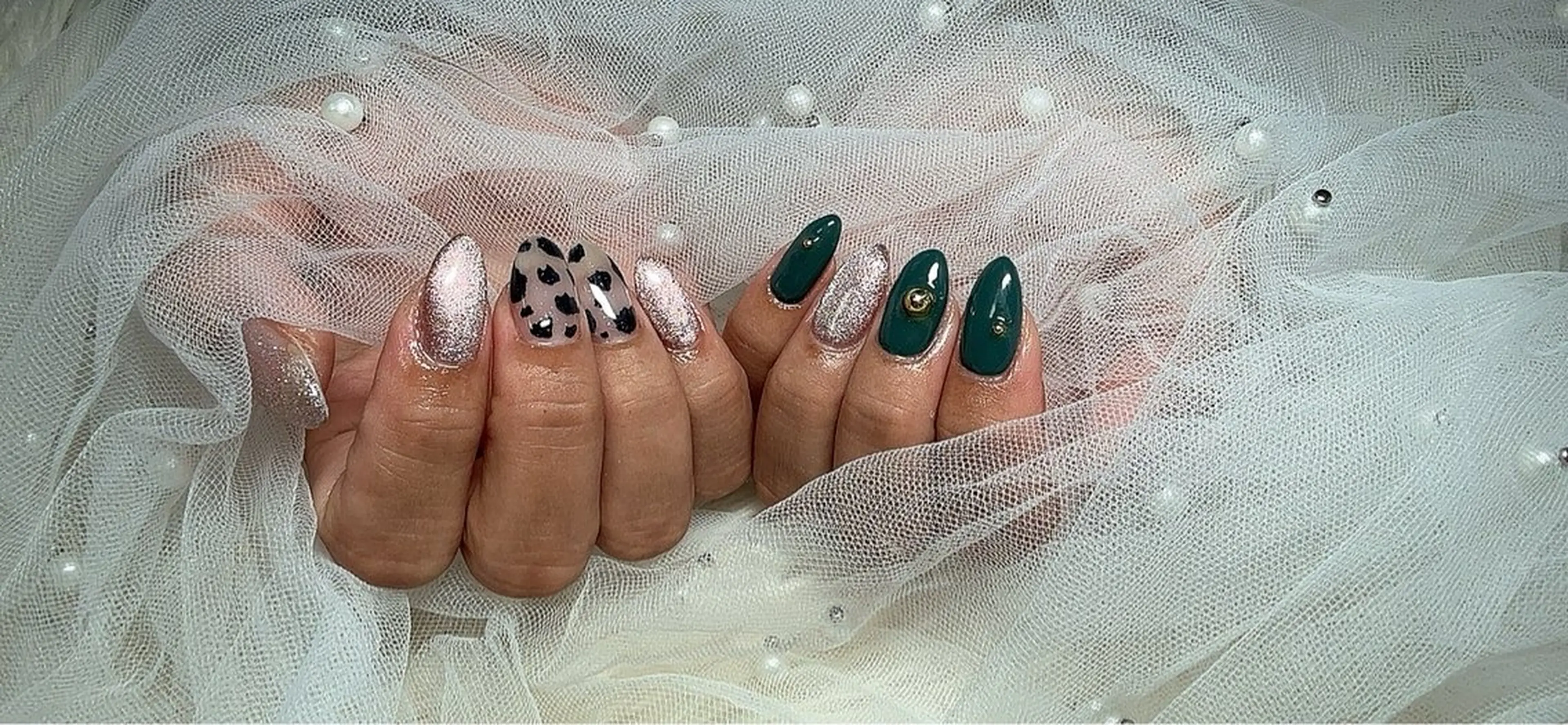 ネイル アニマル柄 ハンドネイル Ruana Nailのネイルデザイン