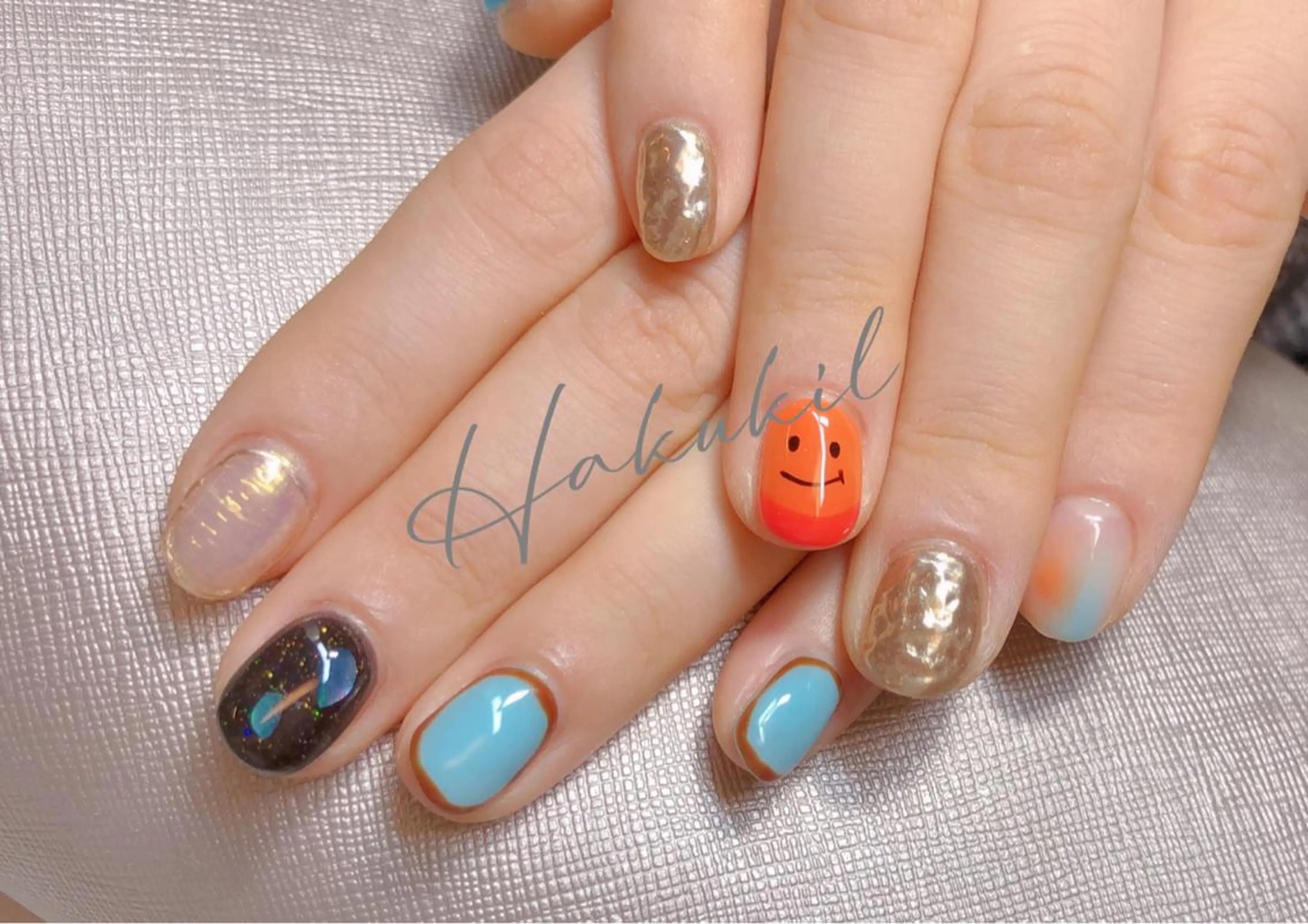 ネイル ハンドネイル ハンドケア ハク キのネイルデザイン