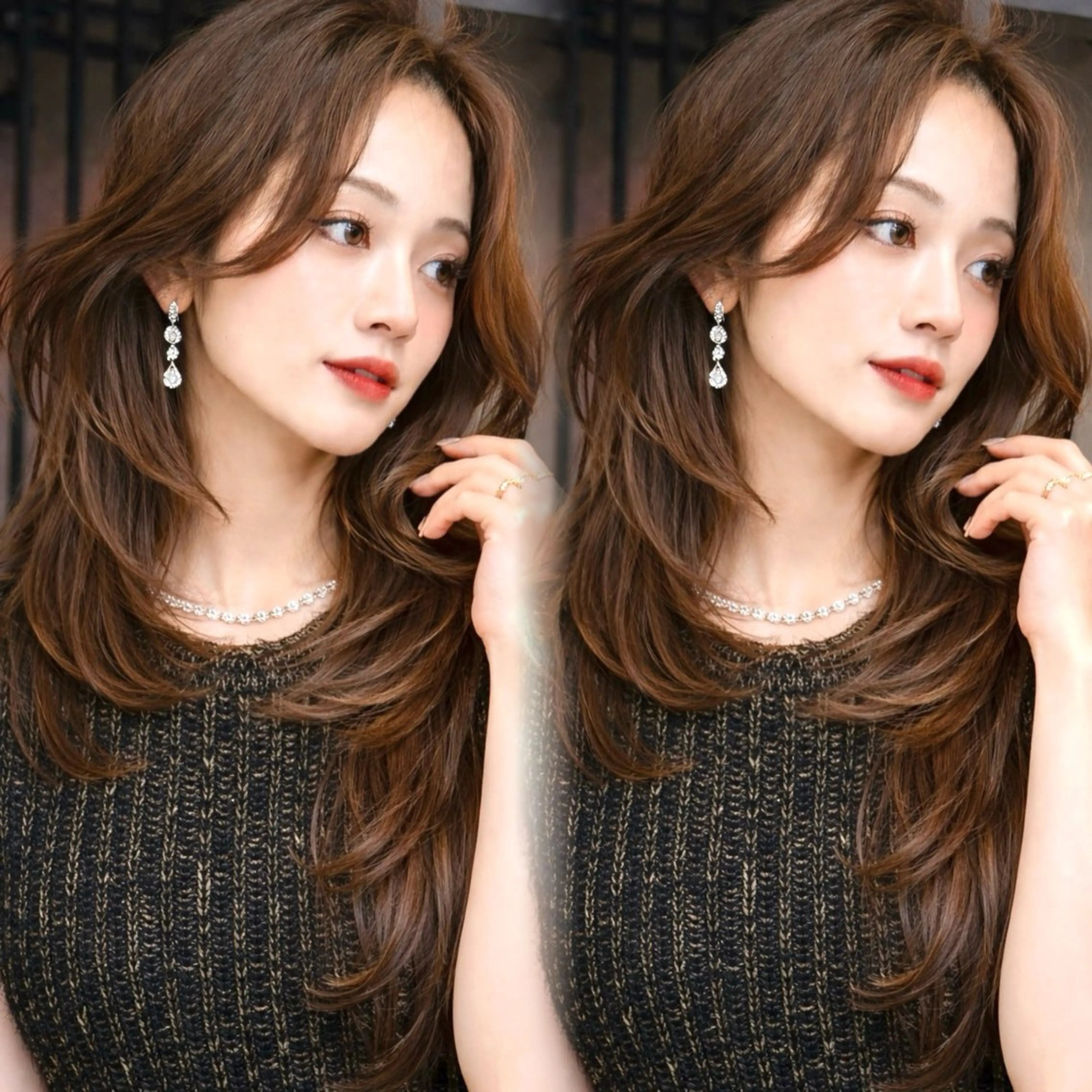 ロング カット ヘアカラー トリートメント uniii/新宿 髪質改善/縮毛矯正のヘアスタイル