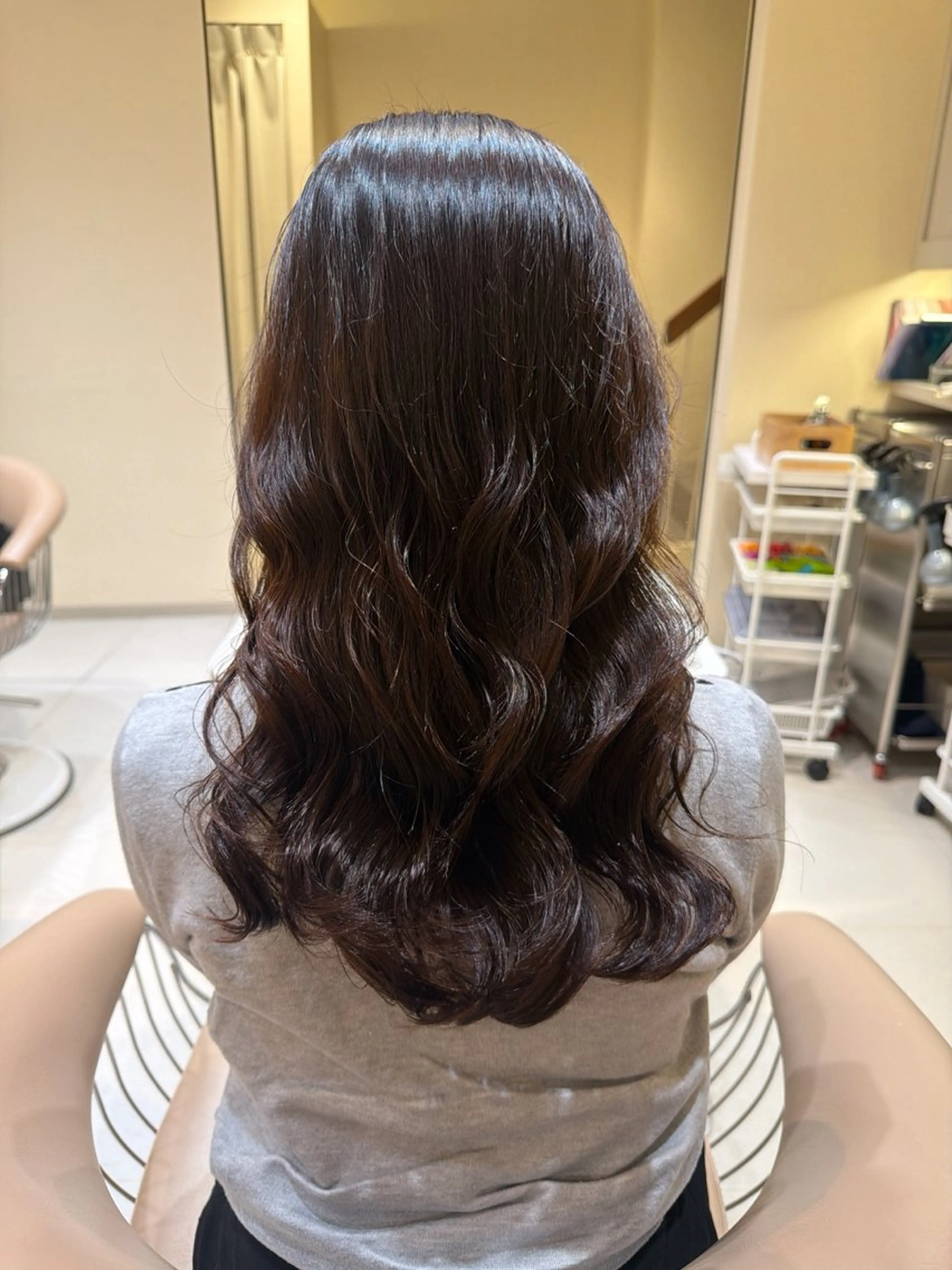 パーマ コテ巻きパーマ 阪上 沙織のヘアスタイル