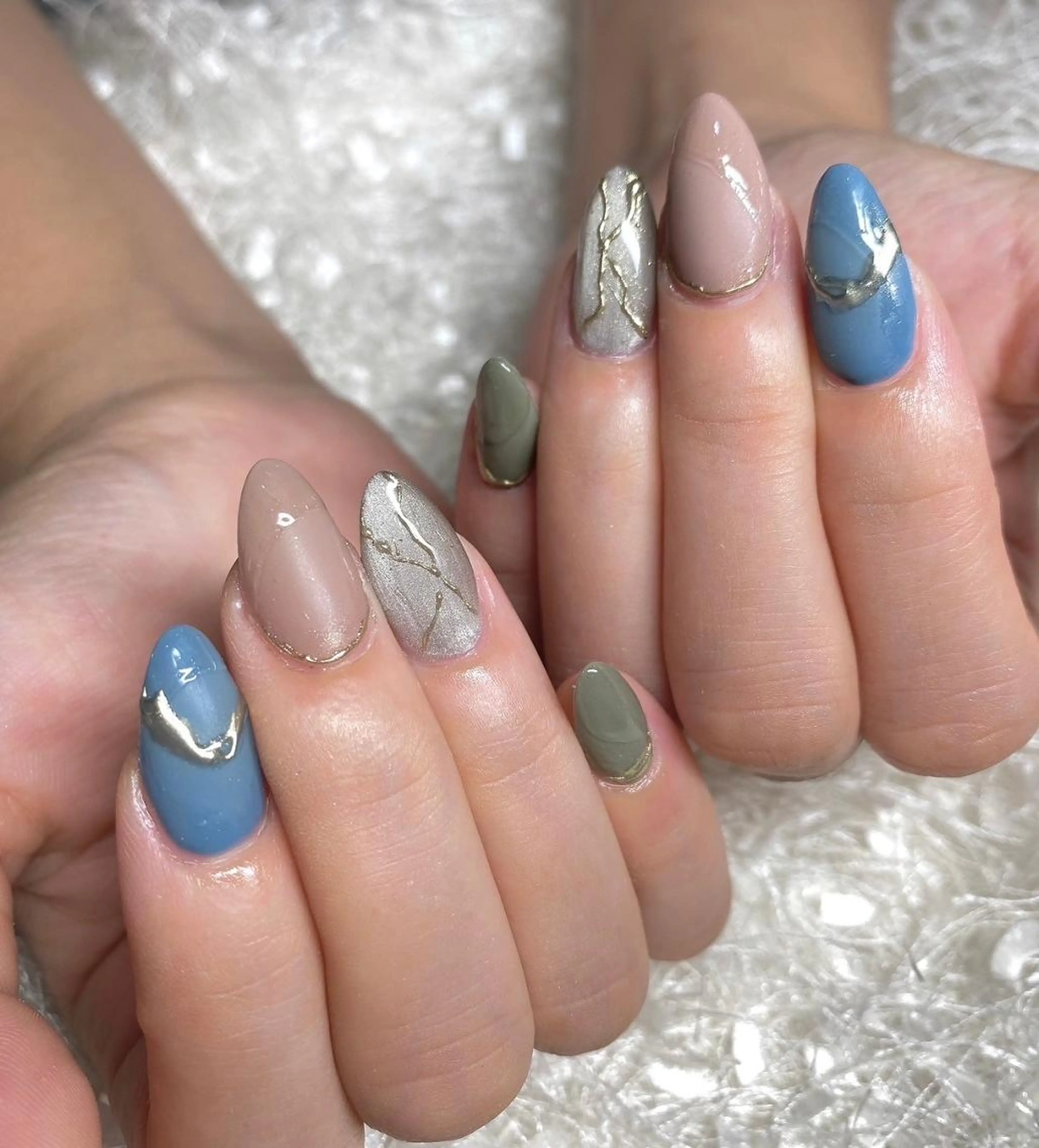 ネイル 長さ出し フットネイル フレンチネイル ジェルネイル グラデーション ハンドネイル Nail&eye Belire 新宿のネイルデザイン