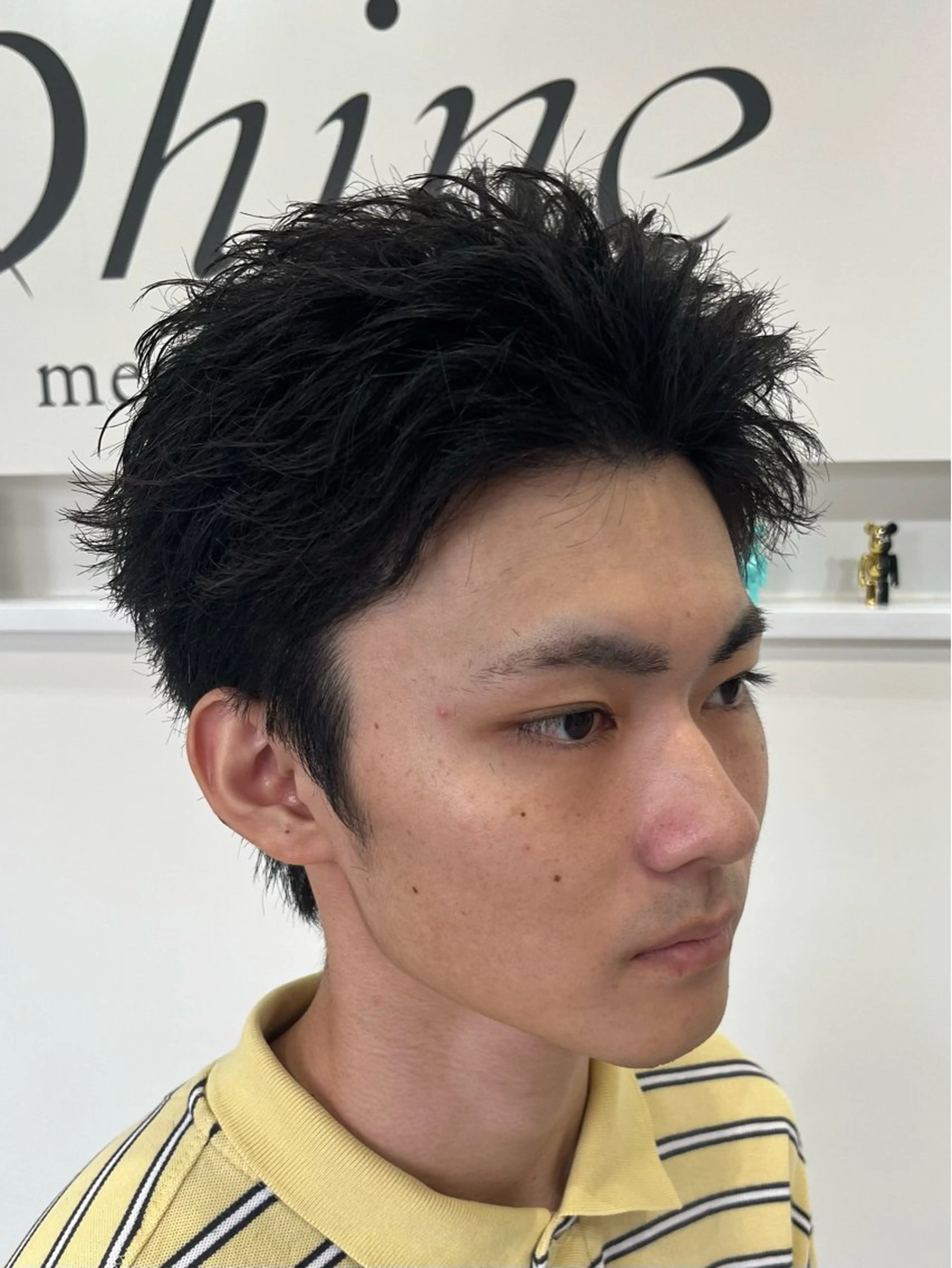 ショート メンズ メンズショート スパイキーショート ショートヘア カット トリートメント 【店長】メンズ職人 短髪　ハイトーン🔥のヘアスタイル